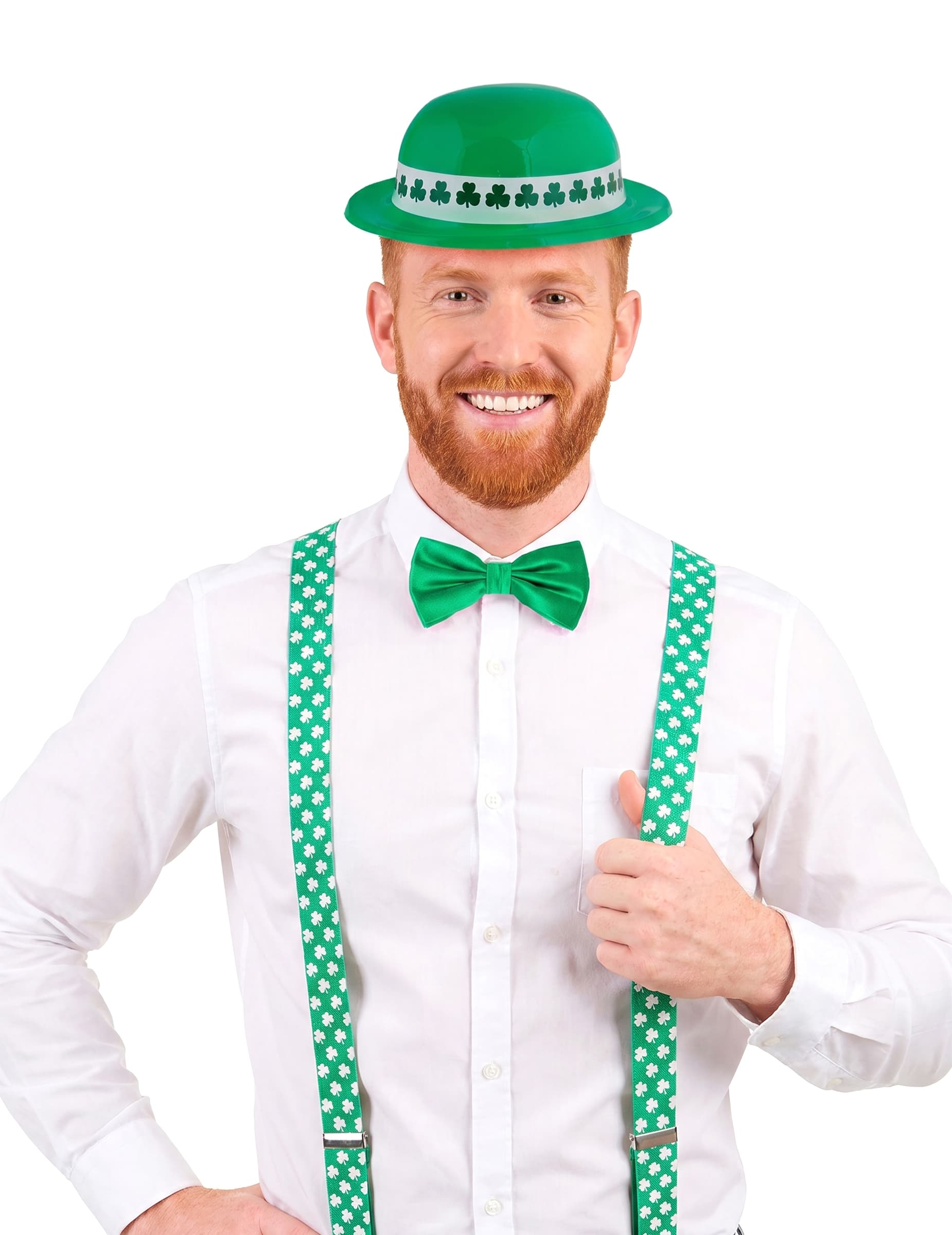 St. Patrick's Day Set mit Hut grün