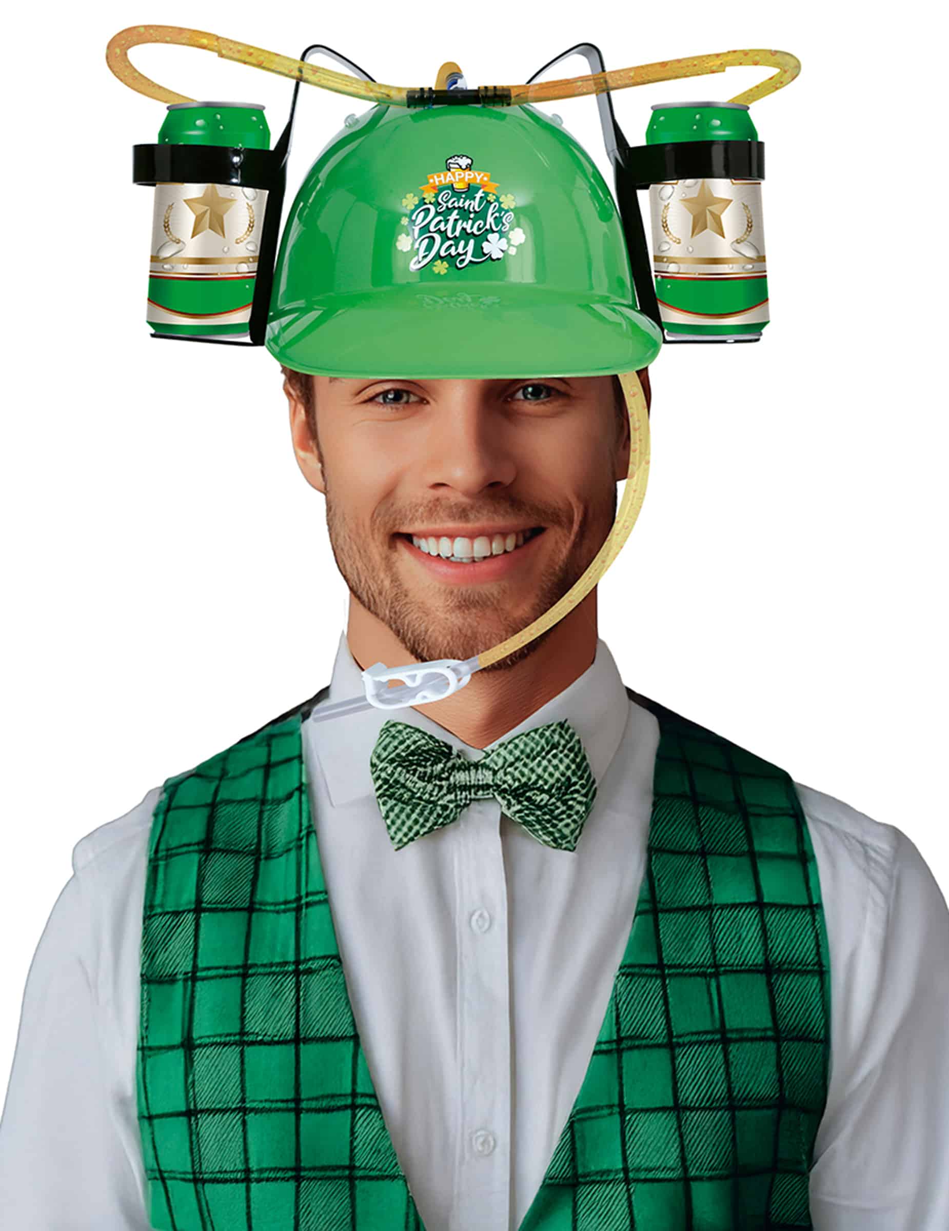St. Patrick's Trinkhelm für Erwachsene grün