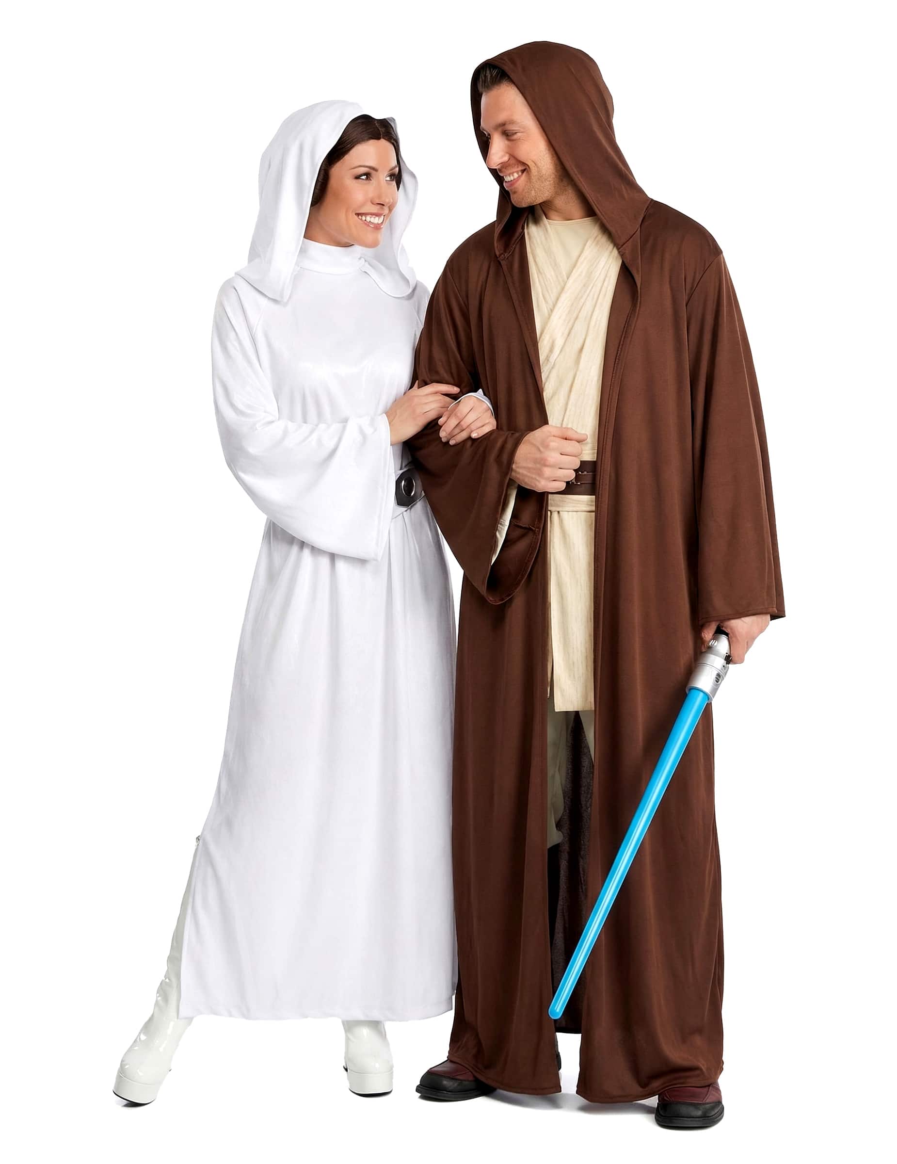 Star Wars Prinzessin Leia und Jedi Partnerkostüm für Erwachsene