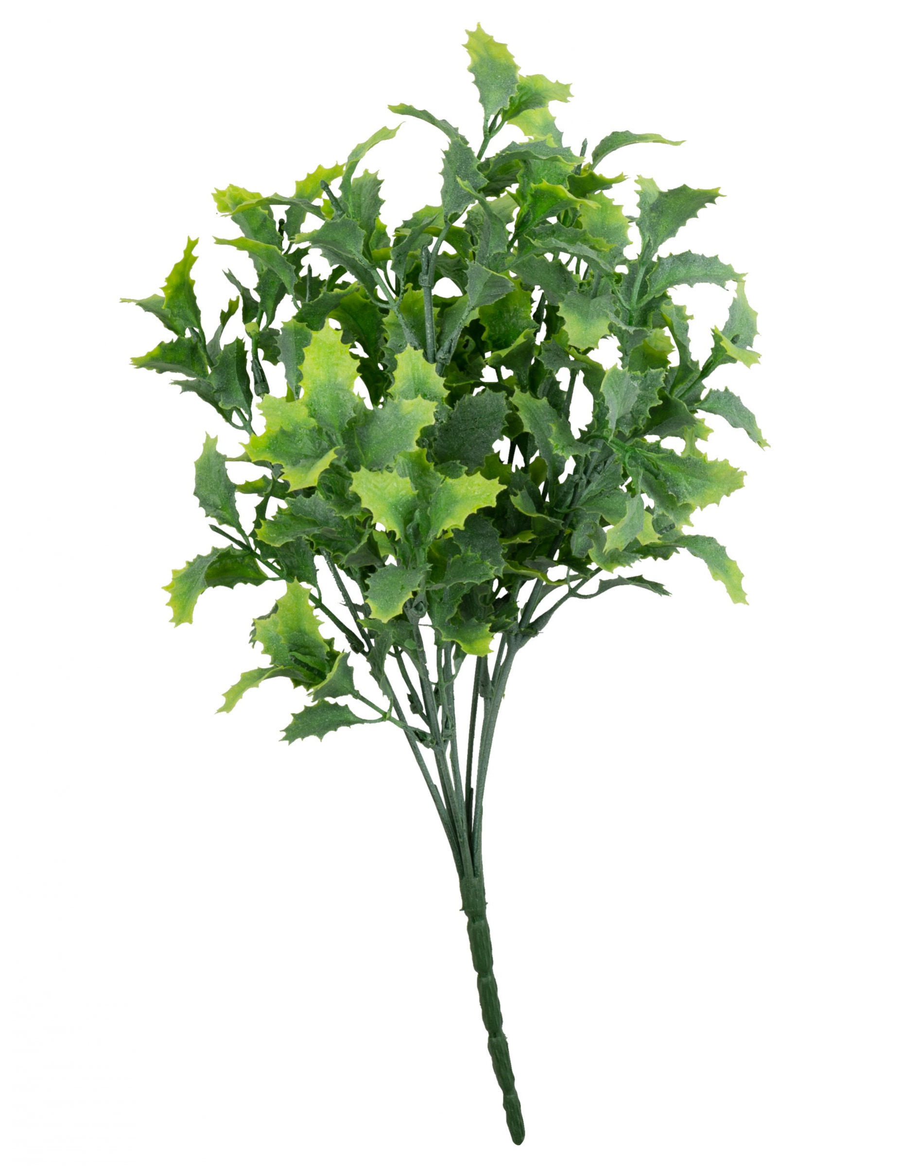 Stechpalmen-Strauß Kunstpflanze Raumdeko grün 35 cm
