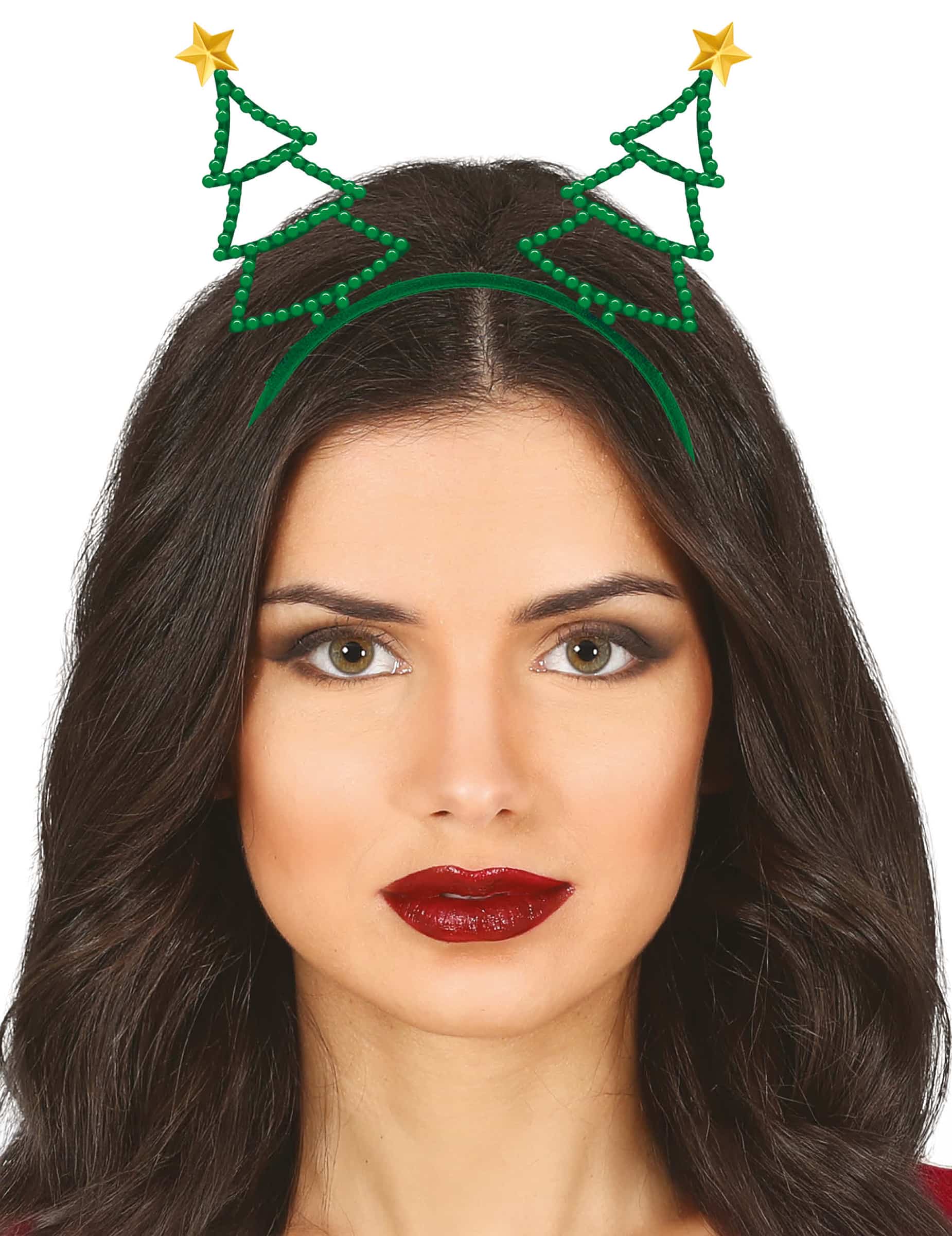 Strass Haarreif mit Weihnachtsbäumen für Erwachsene