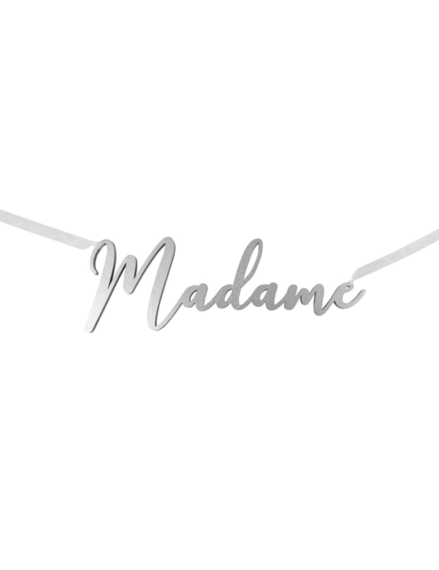 Stuhldekoration Madame Silber Metallic 25 x 8