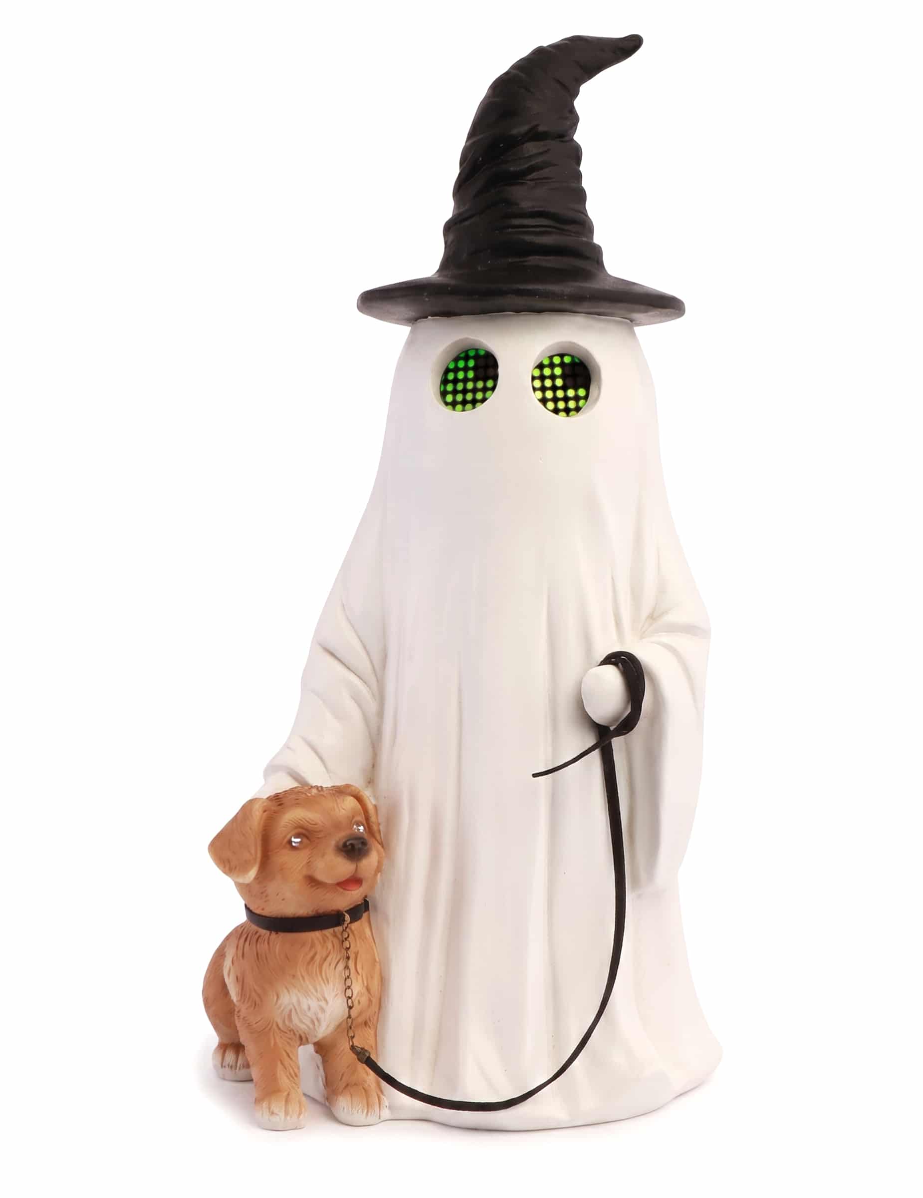 Summerween Deko-Gespenst aus Harz mit Hexenhut