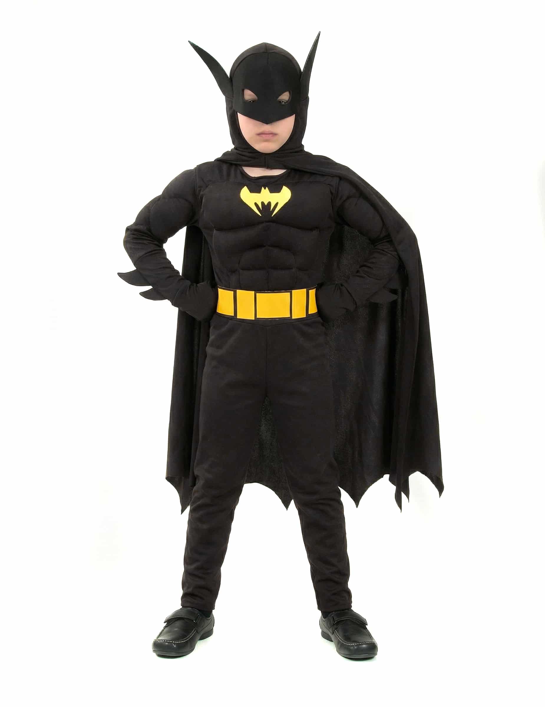 Superhelden Fledermaus Kinderkostüm schwarz-gelb