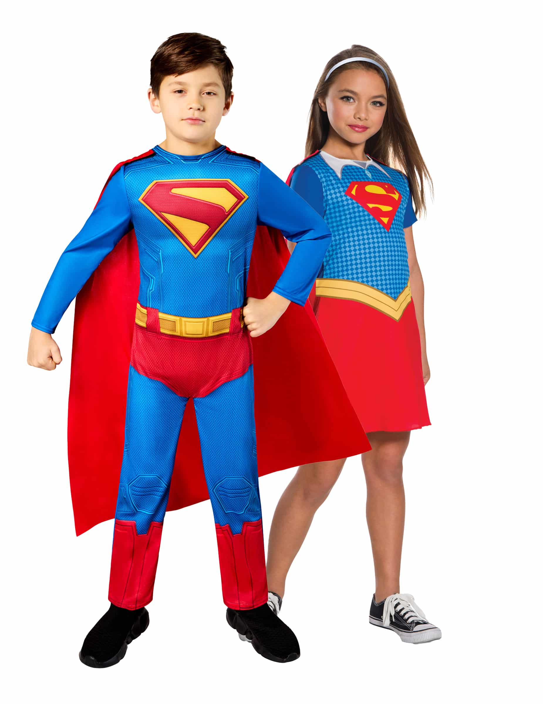 Superman und Supergirl Kinder-Partnerkostüm