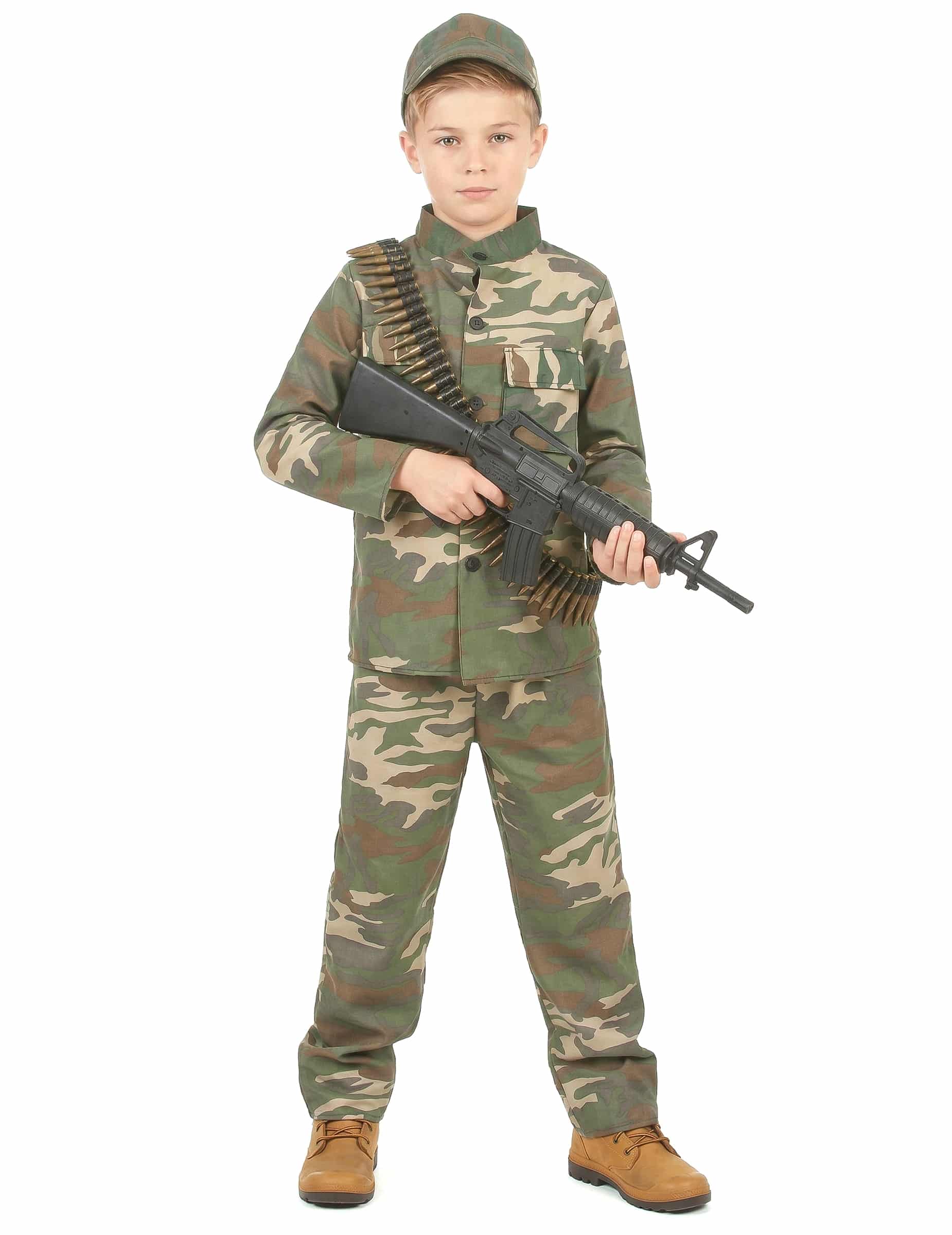 Tapferer Soldat Kinderkostüm camouflage