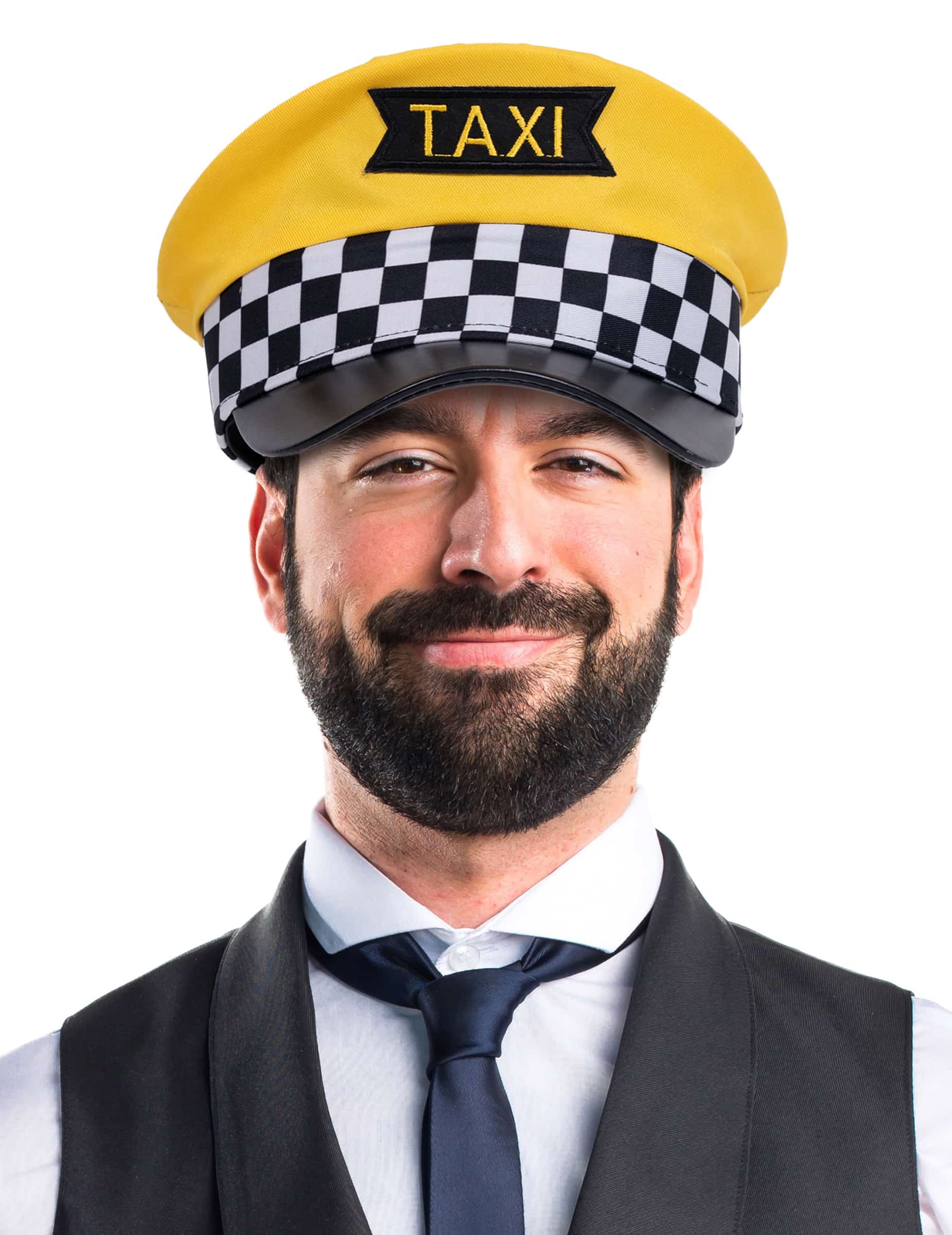 Taxifahrer Schirmmütze Erwachsene gelb