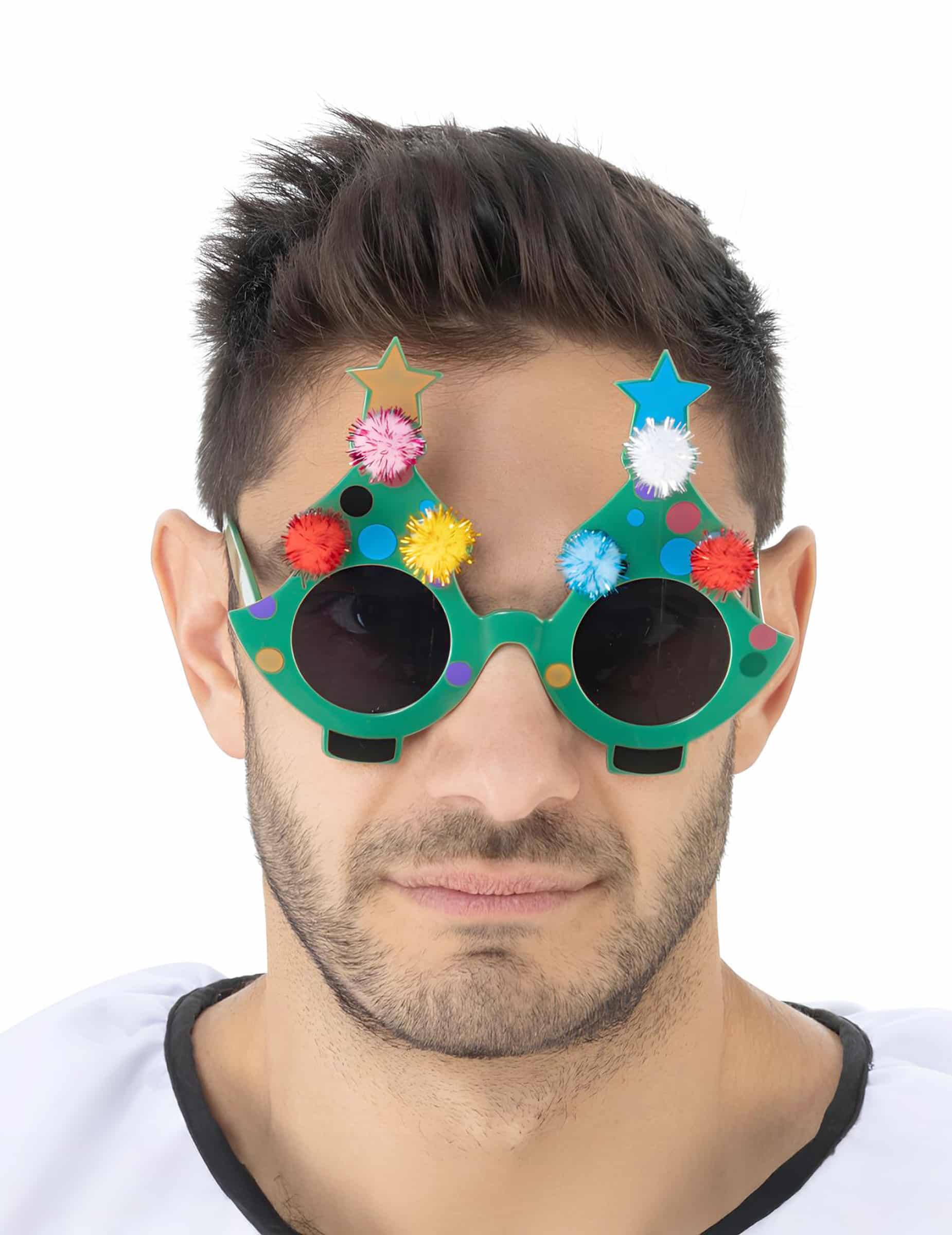 Terrier Weihnachtsbaum Accessoire Brille für Erwachsene