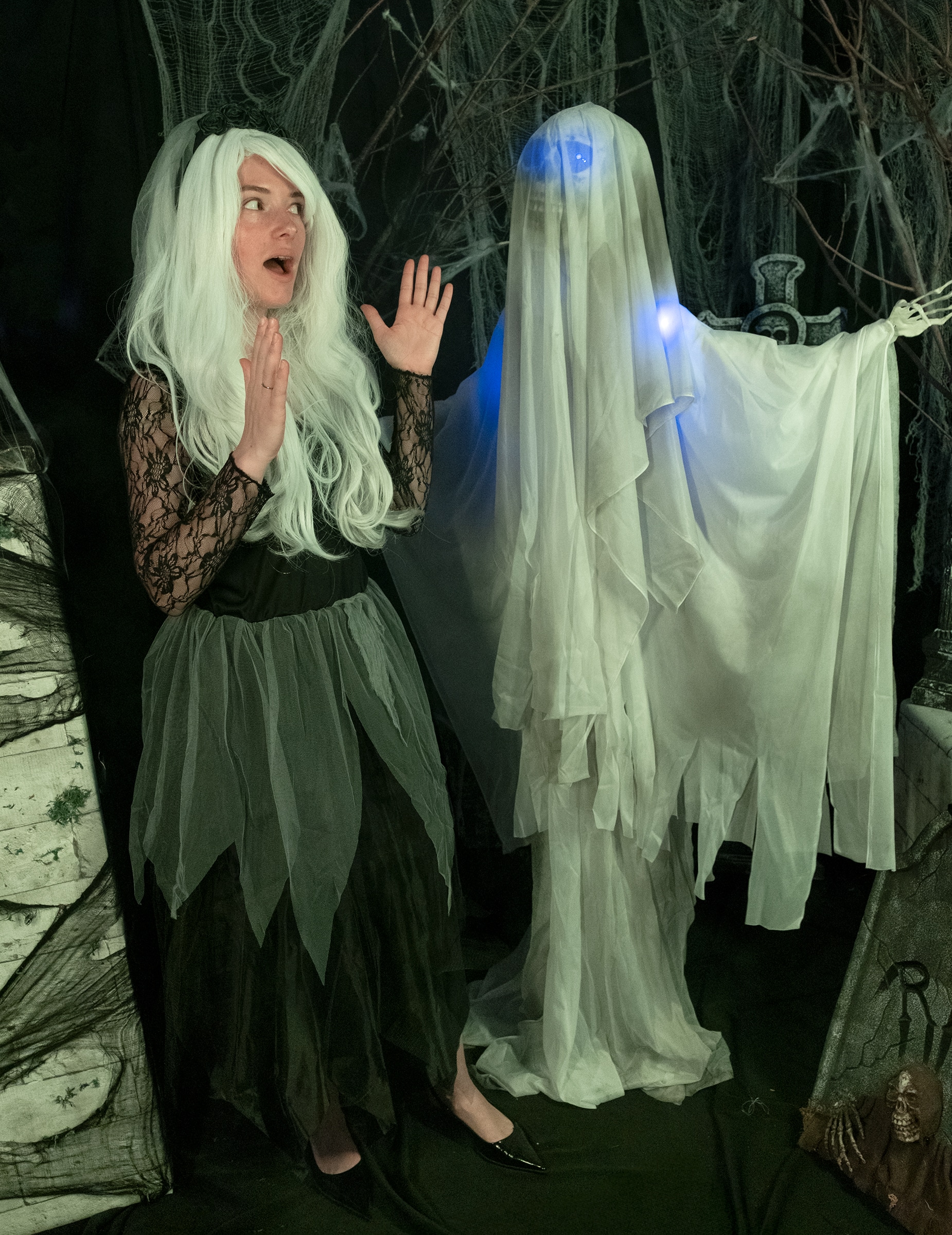 Terror Geist animierte Dekofigur mit Sound 170 cm
