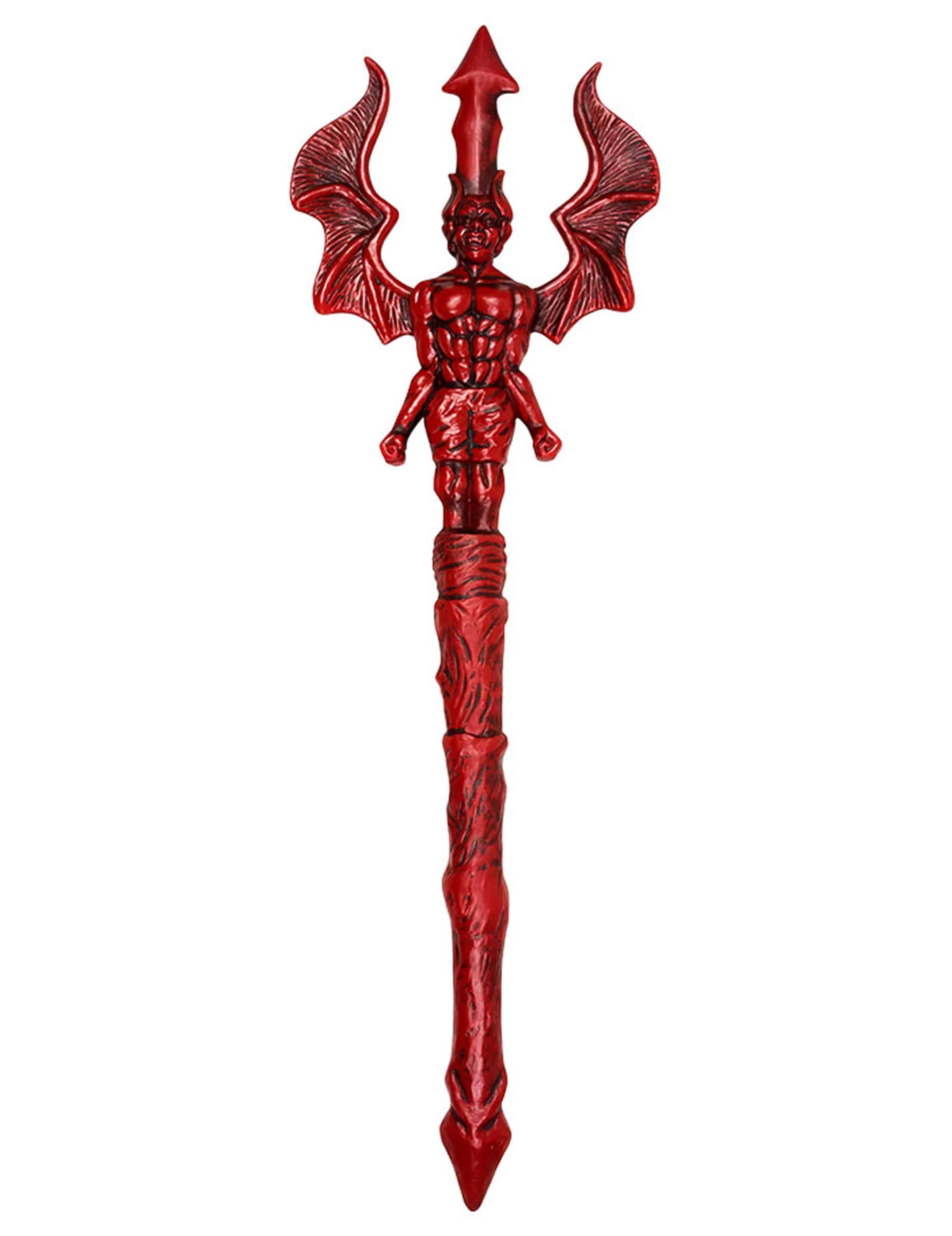 Teufelsgabel Dreizack rot 68cm