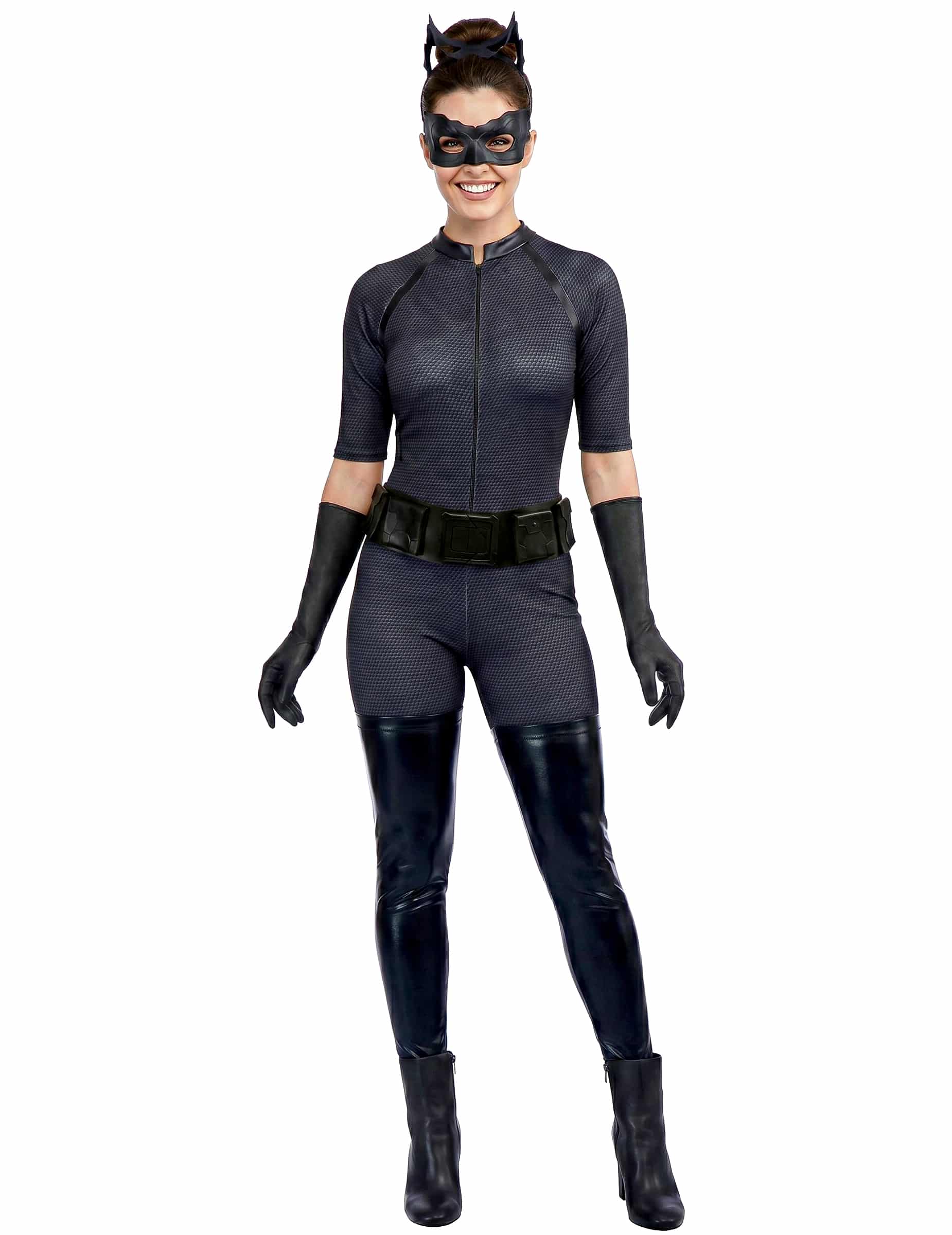 The Dark Knight Rises Catwoman-Damenkostüm Lizenzware schwarz