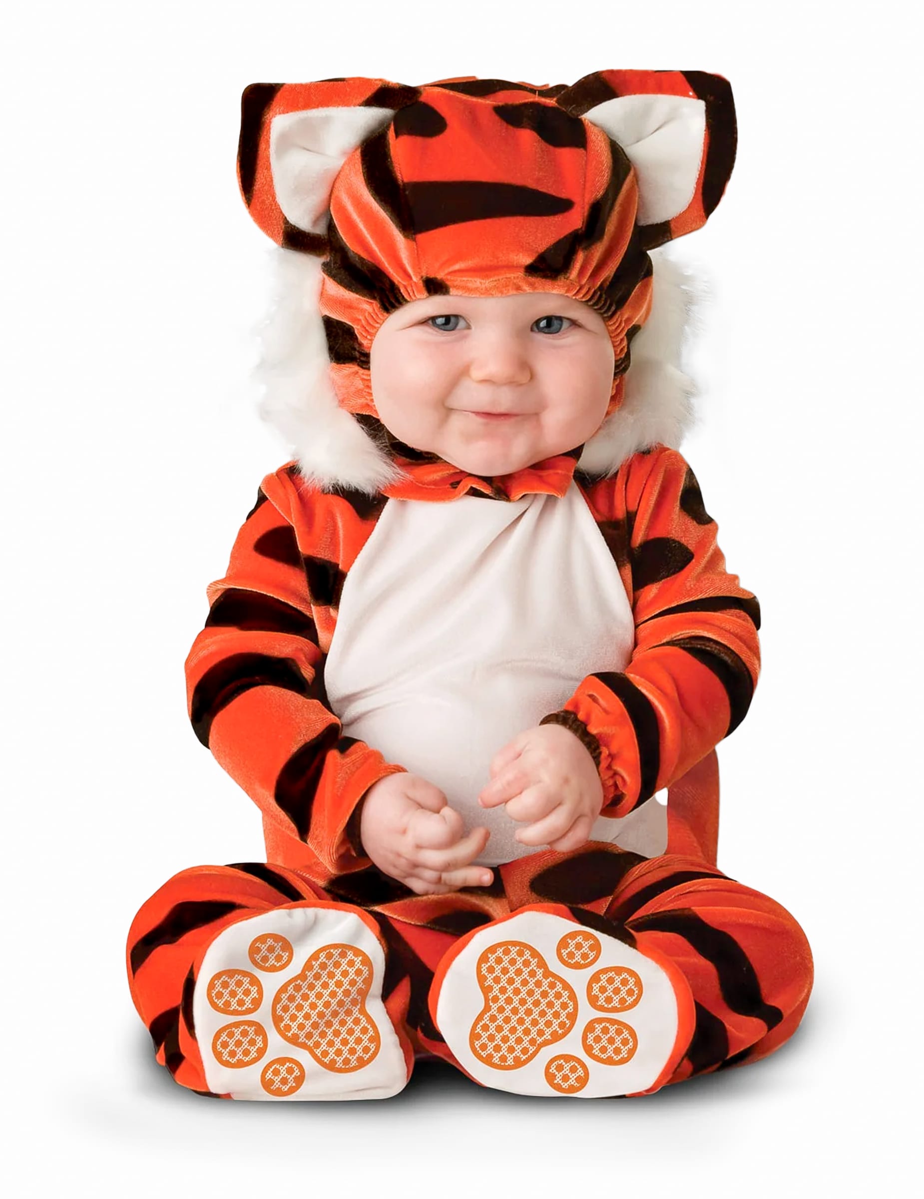 Tiger-Kostüm für Babys orange-schwarz
