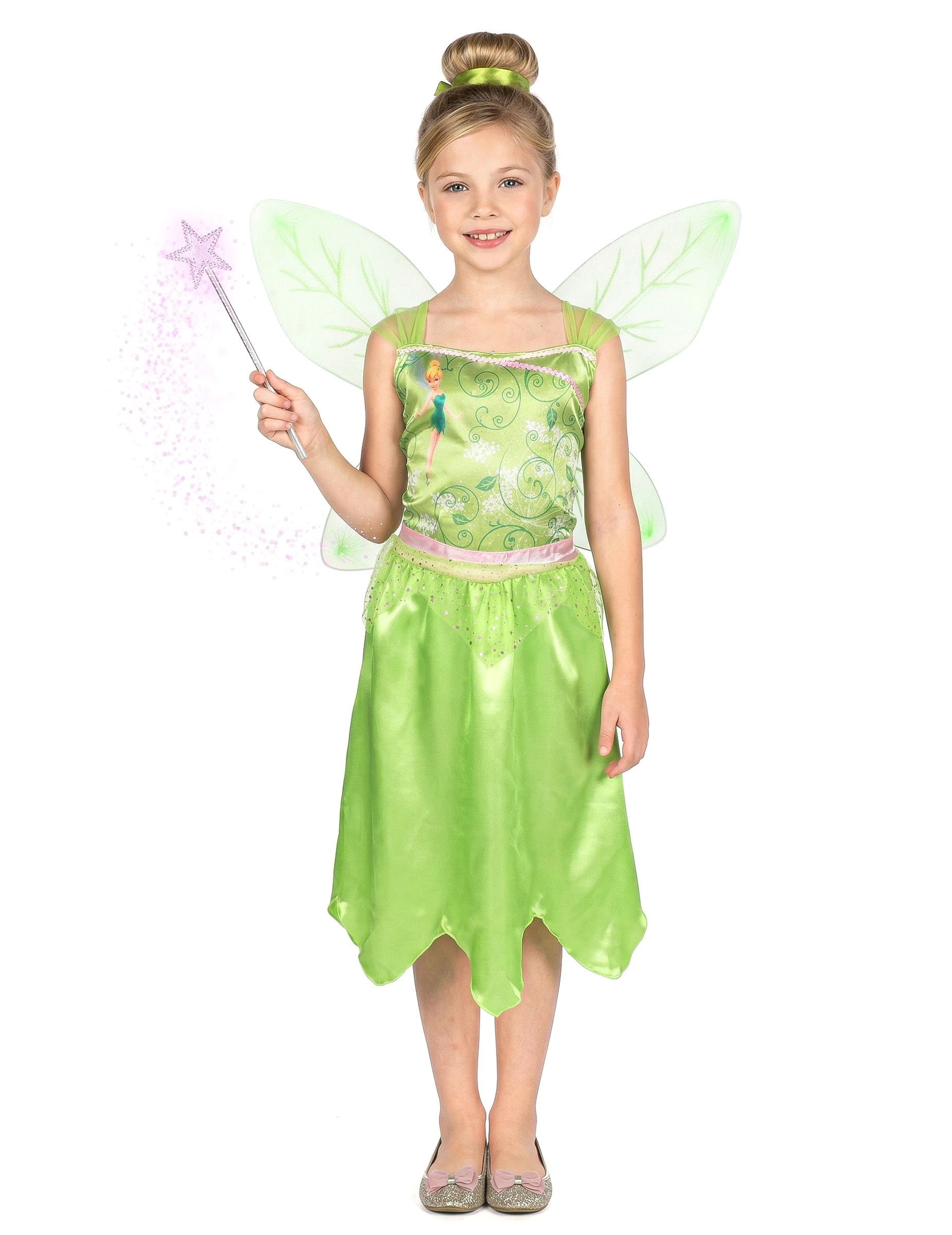 Tinkerbell Basic Kostüm Disney für Mädchen Grün