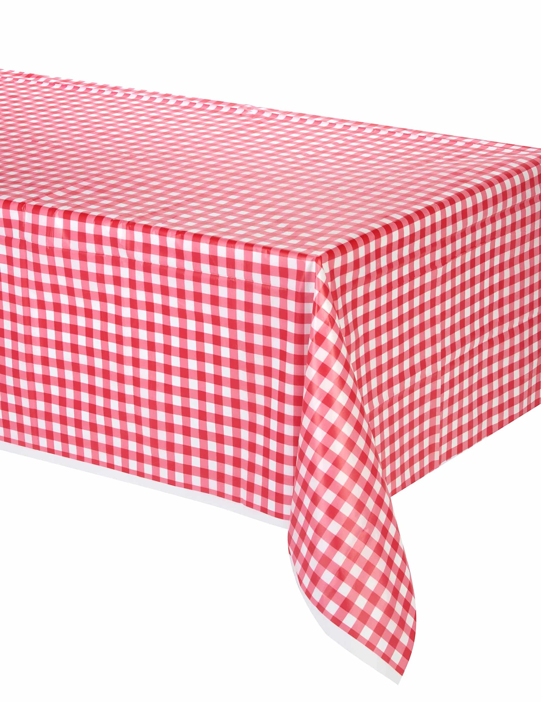 Tischdecke Vichy-Karo rot-weiß 137 x 274 cm