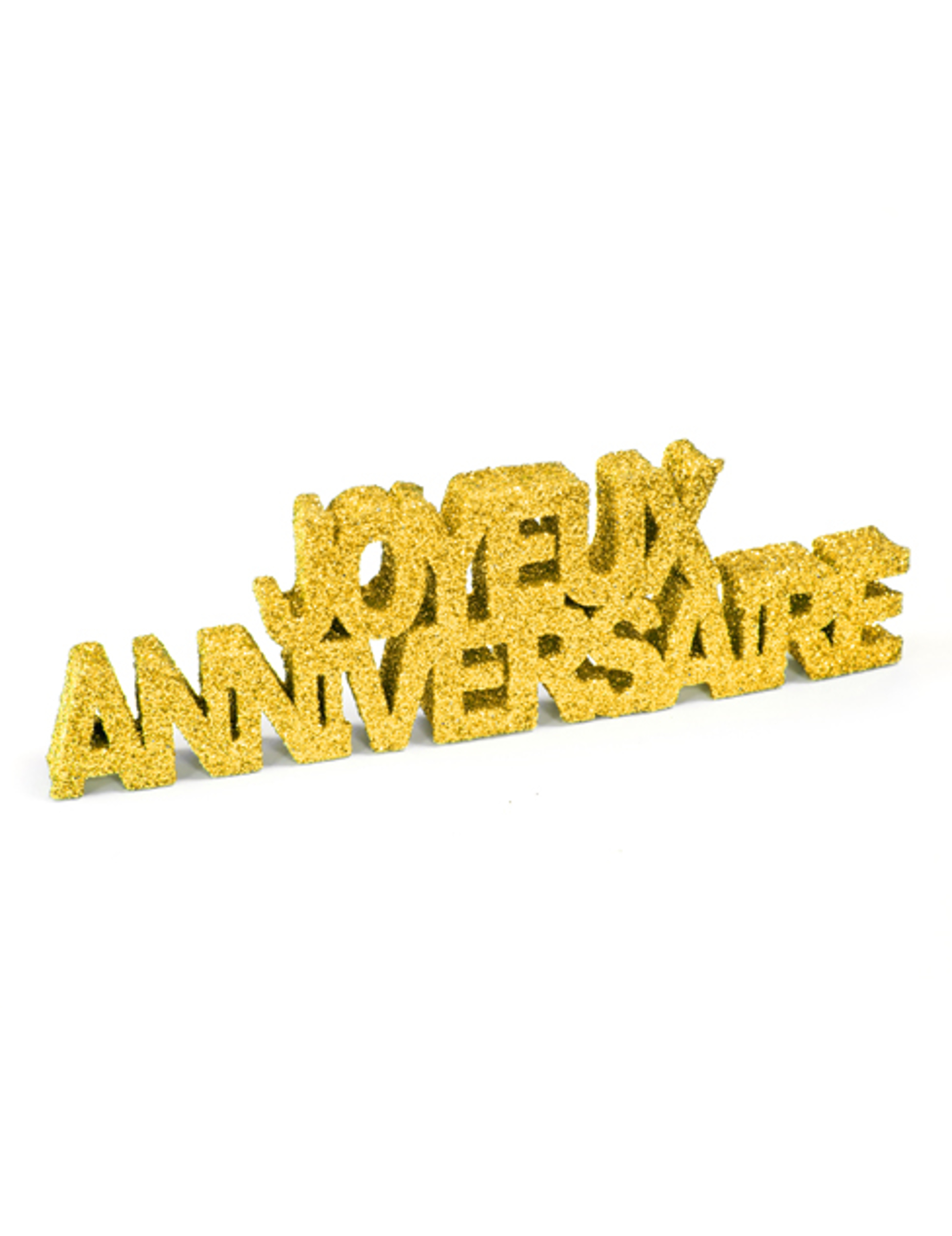 Tischdeko Happy Birthday Gold Glitzer 12 x 3