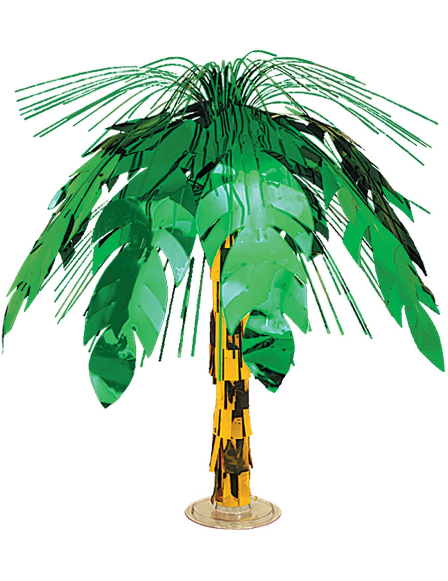 Tischdeko Hawaii Palme grün-braun 46cm