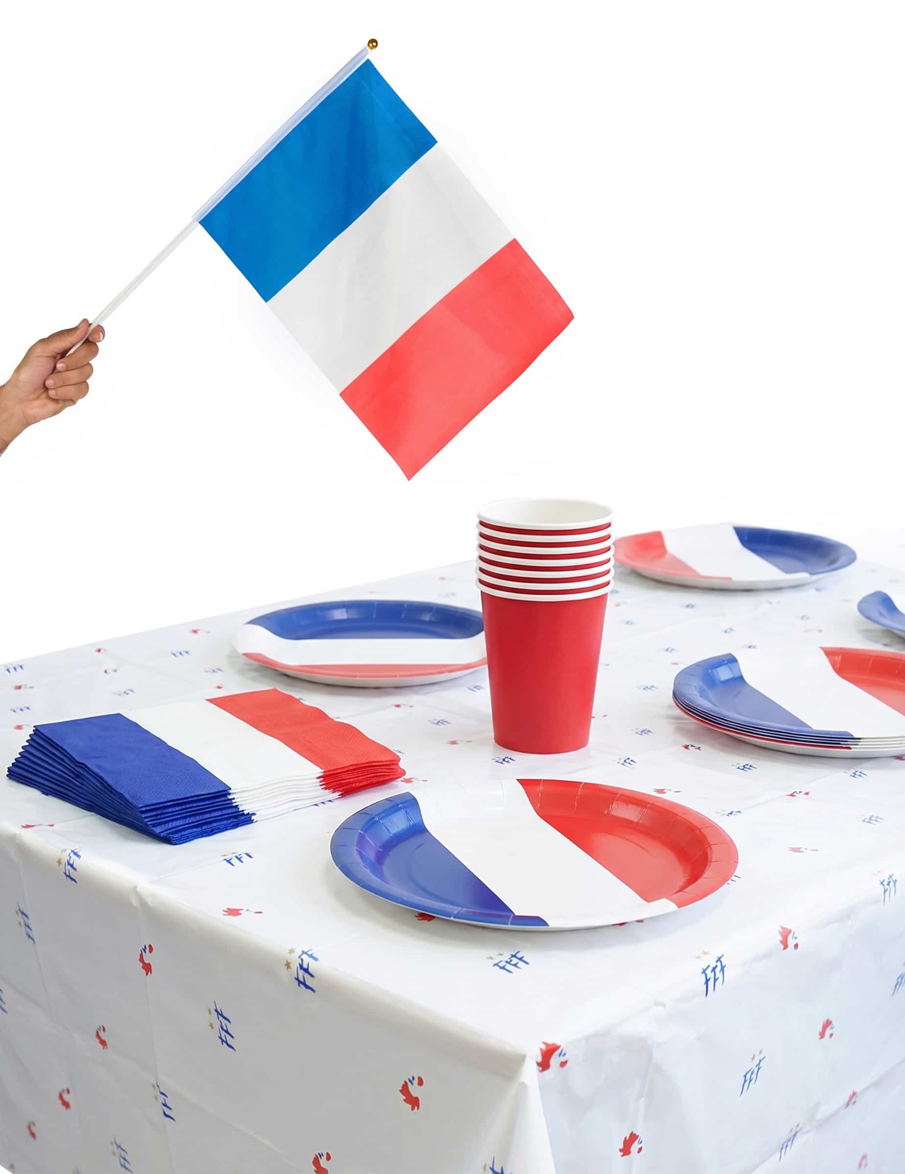 Tischdeko-Set Frankreich Fan