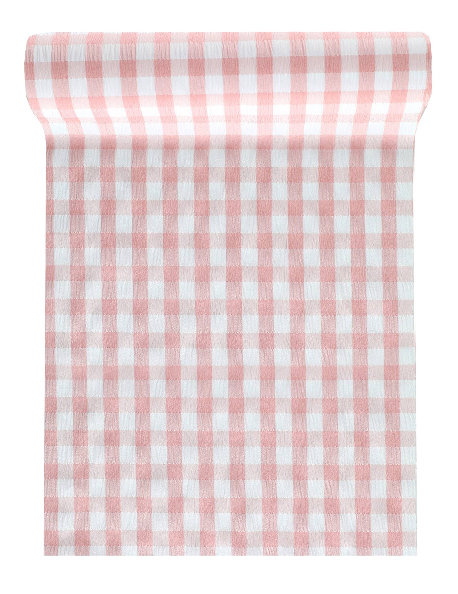 Tischläufer Rosa Vichy-Karo 26 cm x 3 m Guinguette-Deko