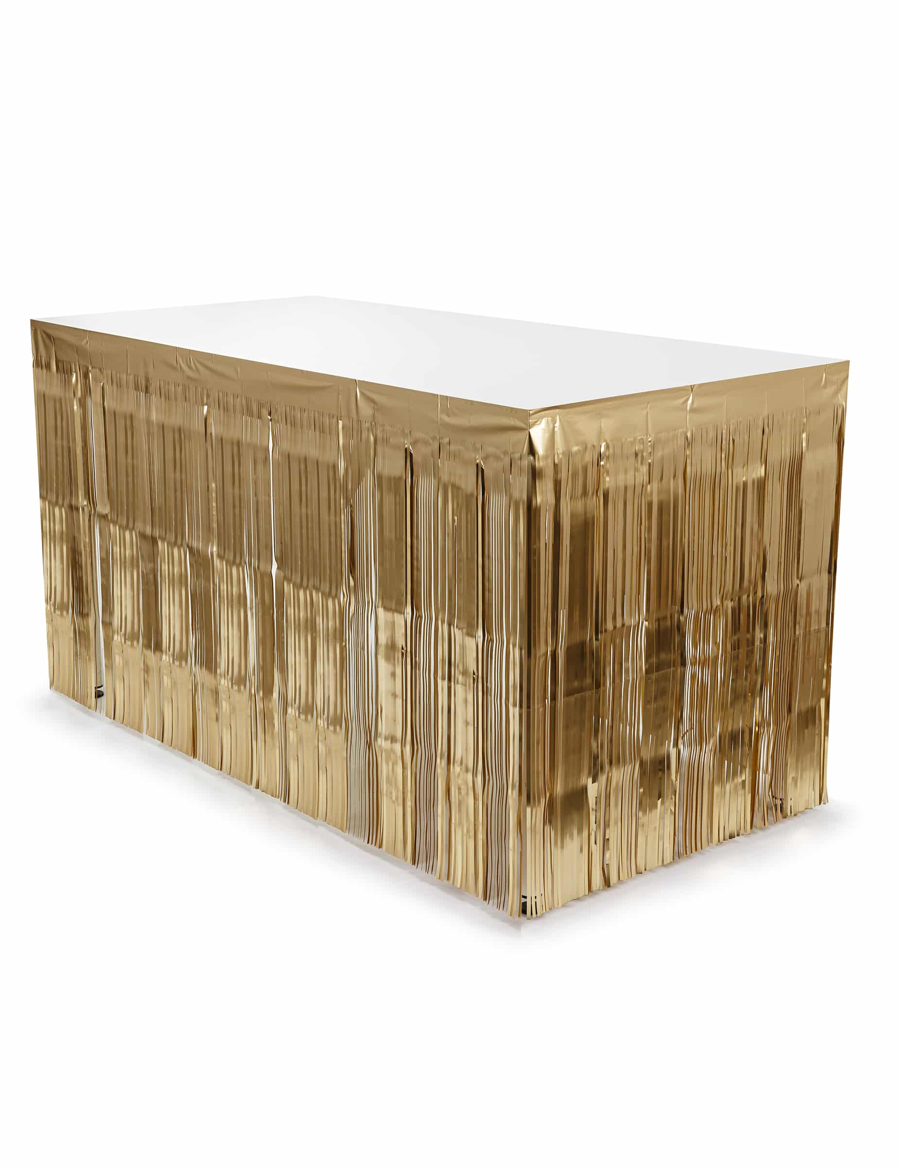 Tischrock Fransen Gold 300 x 80 cm