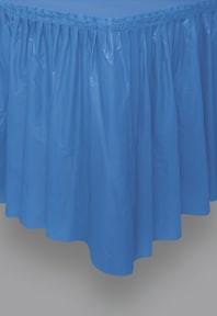 Tischrock Kunststoff Blau
