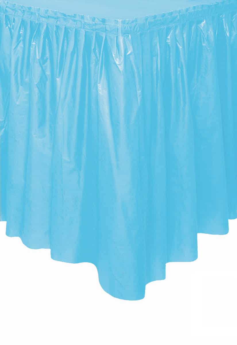 Tischrock Plastik Pastellblau 73 x 426 cm