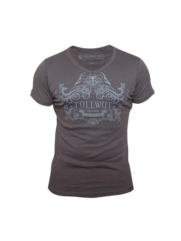 Tollwut-T-Shirt für Herren Motiv Bliss braun-grau