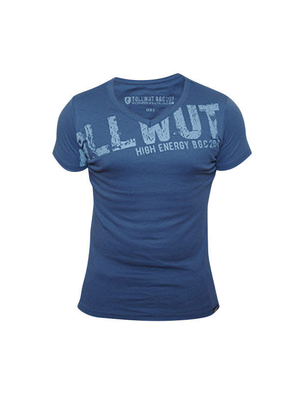 Tollwut-T-Shirt für Herren Motiv Dirt blau