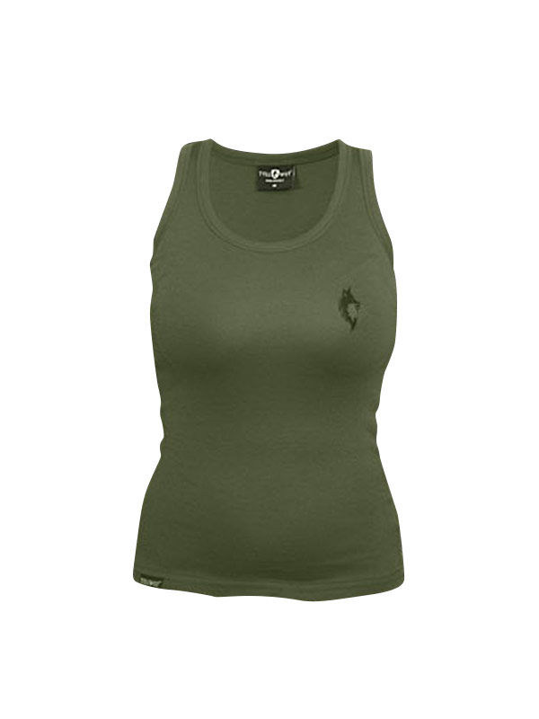 Tollwut-Tanktop für Damen Motiv Squad Soldaten-Oberteil grün