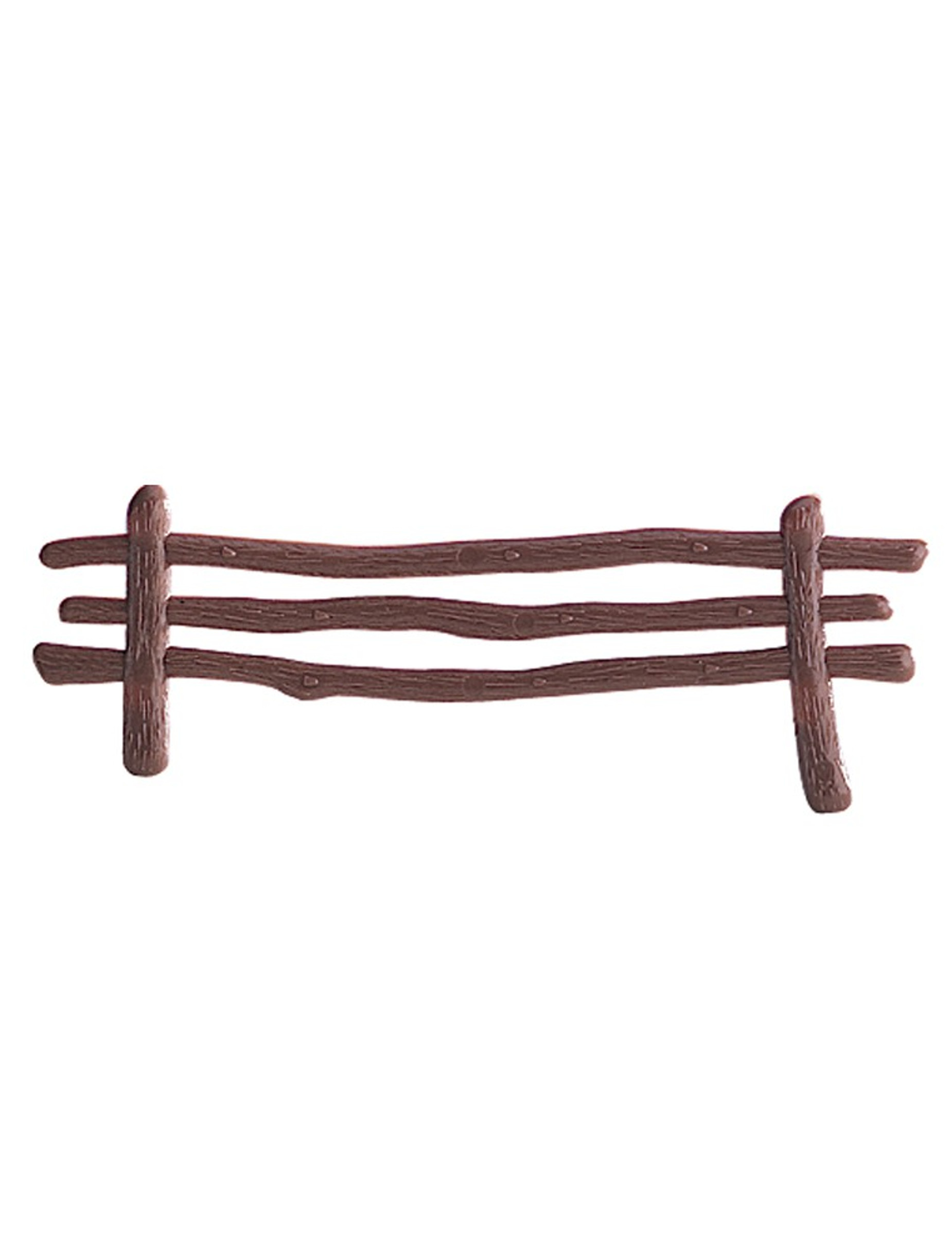 Tortendeko brauner Zaun 13 x 3 cm für Weihnachtsstollen