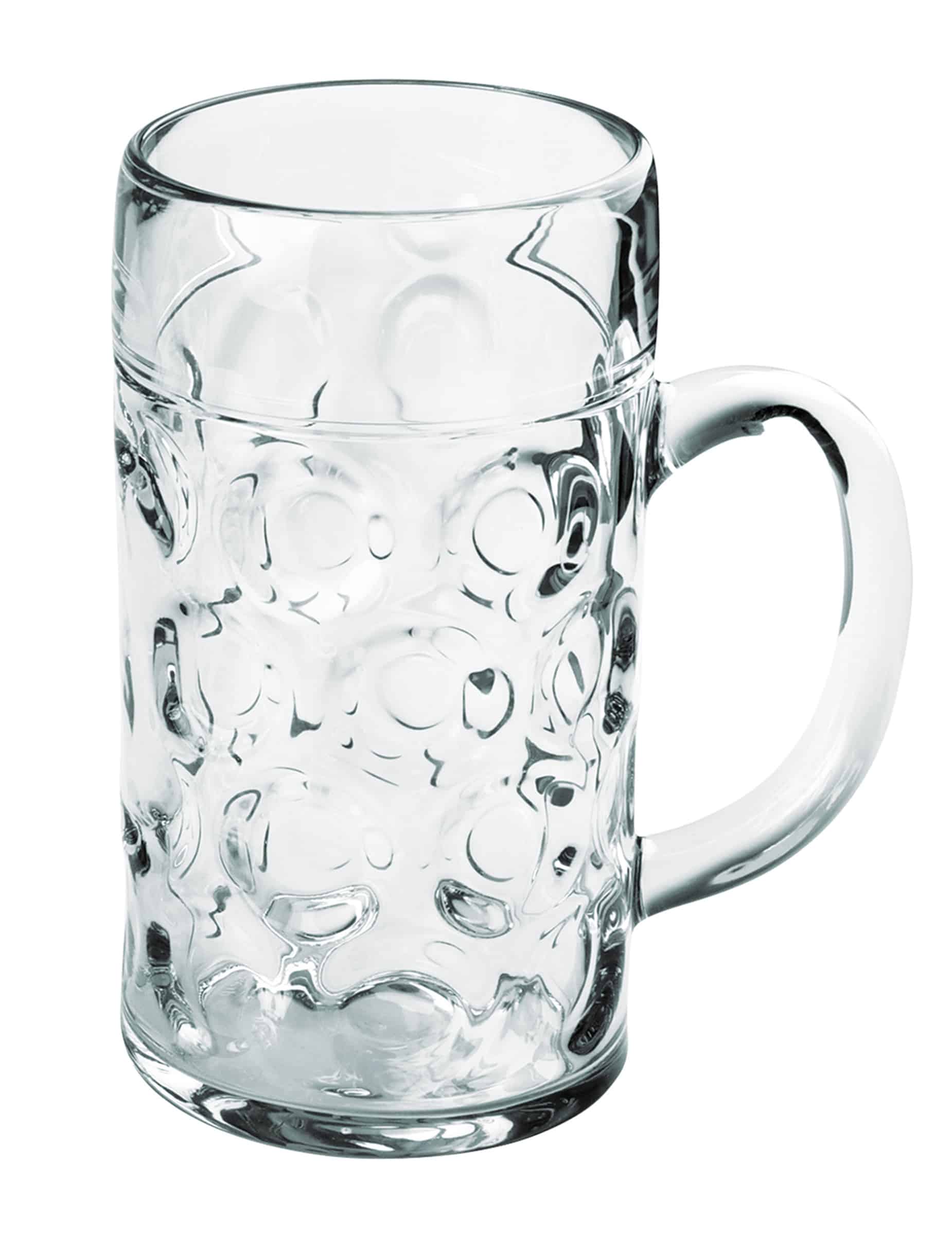 Transparenter Bierkrug aus Kunststoff 1 l