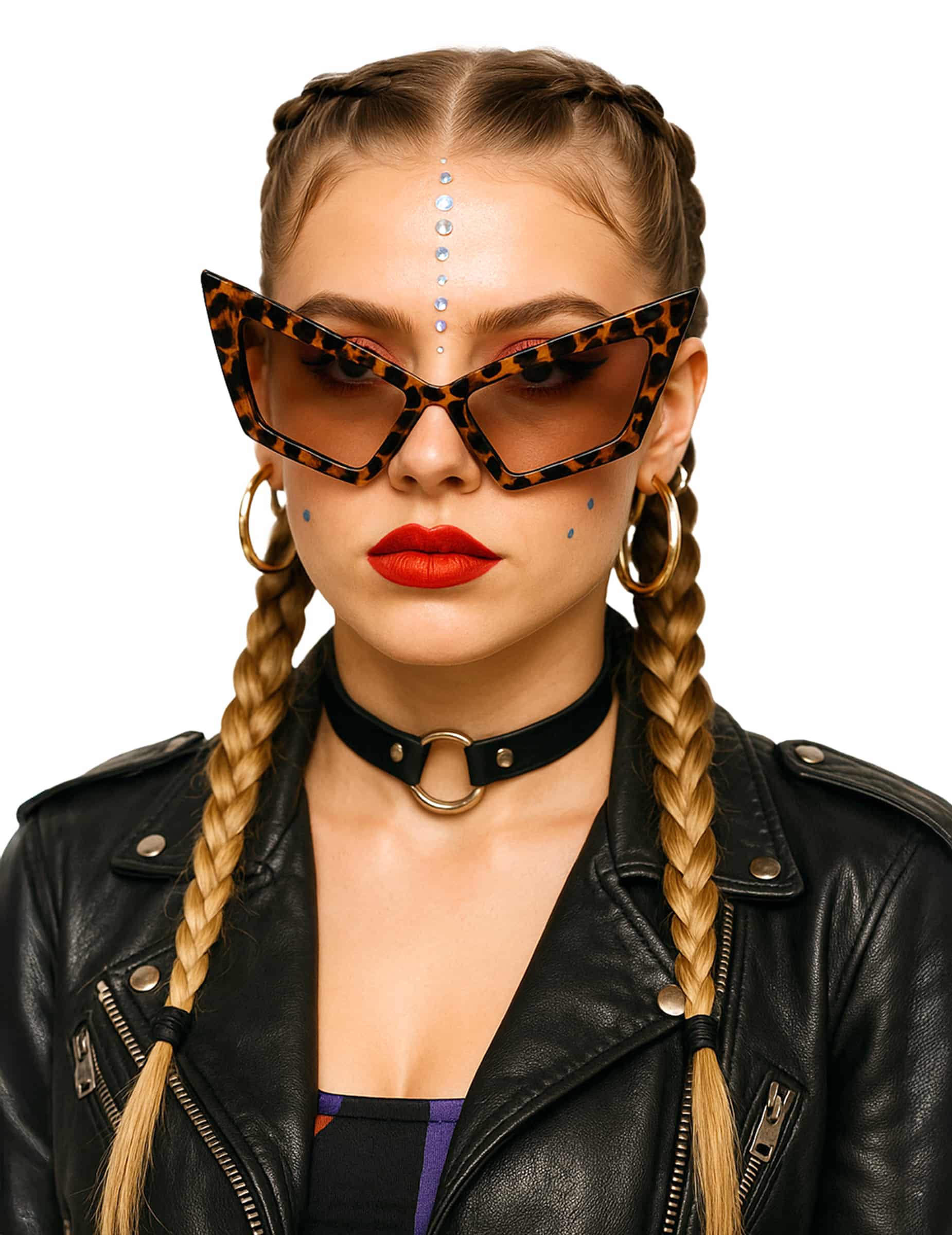 Trendige Leopardenbrille für Erwachsene