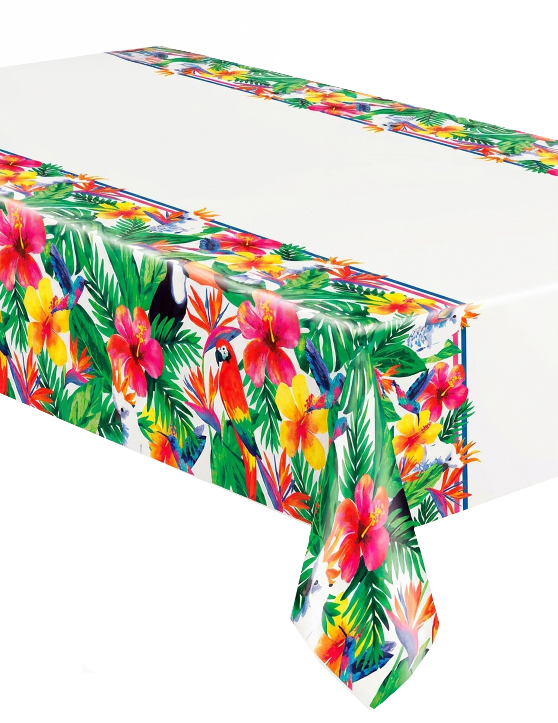 Tropen-Tischdecke Partydeko bunt 137x213cm