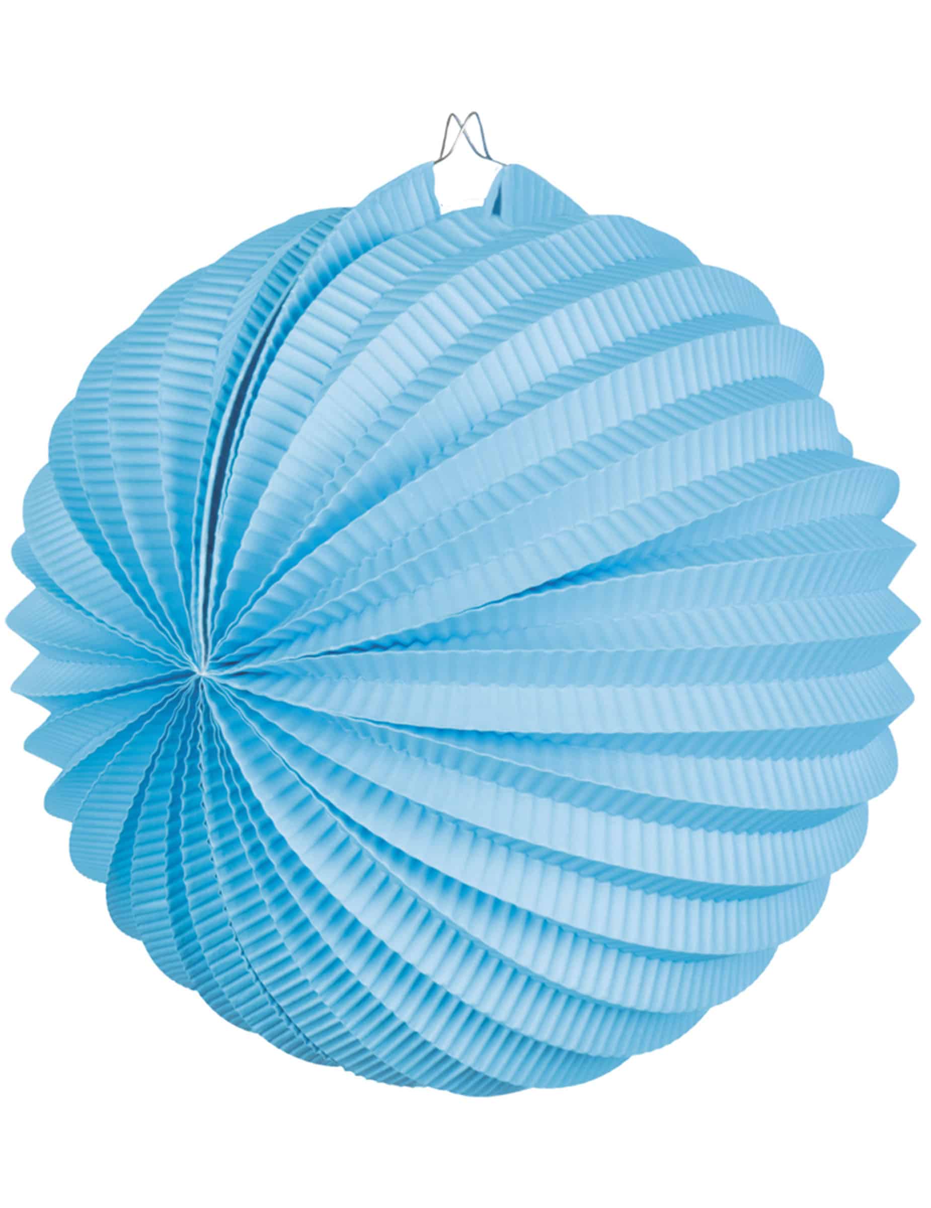 Türkisblaue Papierlaterne 23 cm - Hängedekoration
