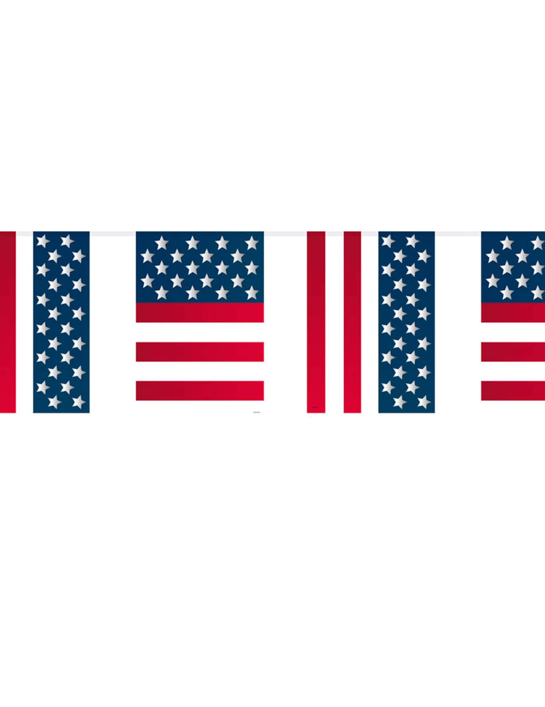 USA Girlande Flaggen Deko 10 Meter