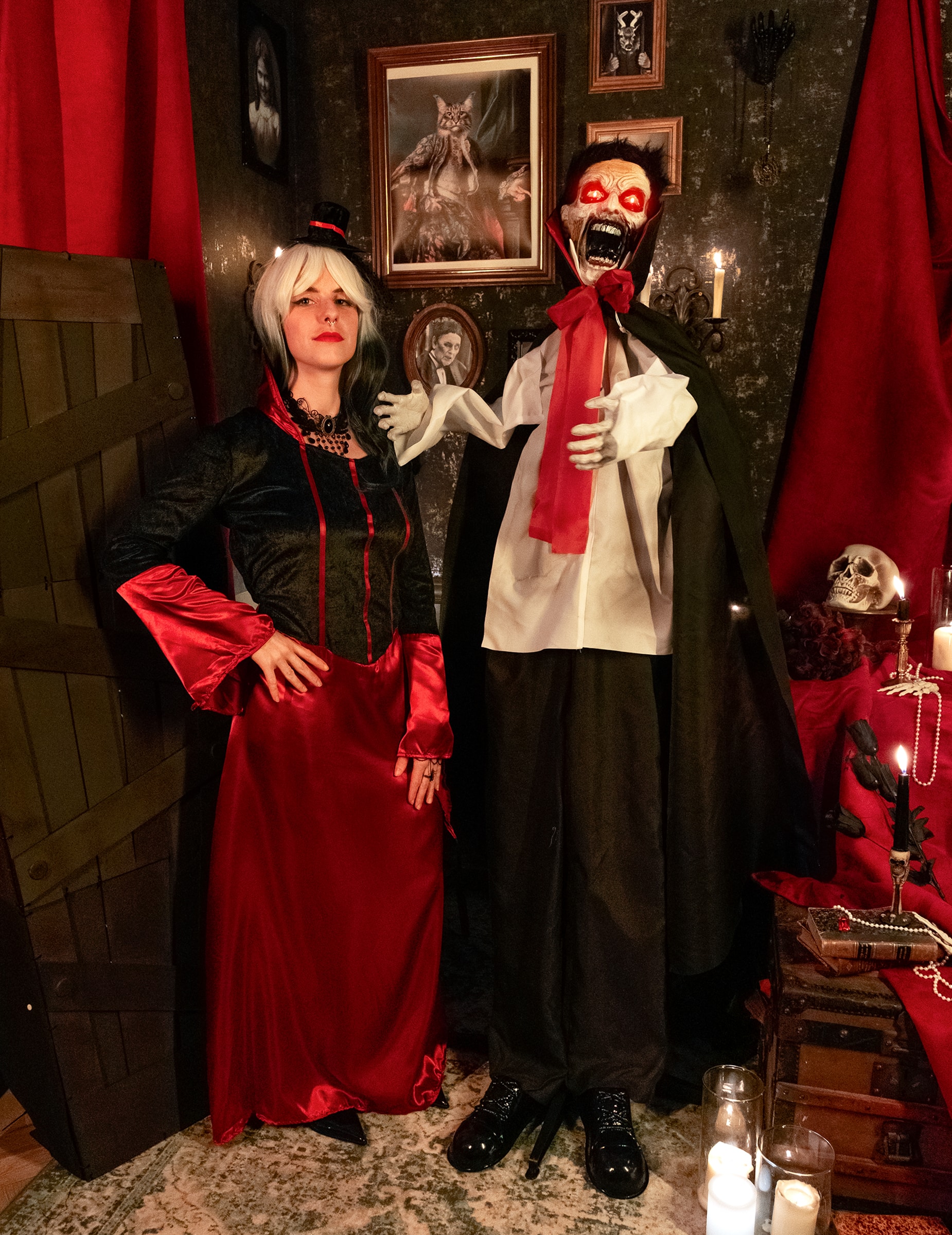 Vampir Dekofigur Animatronic 175 cm
