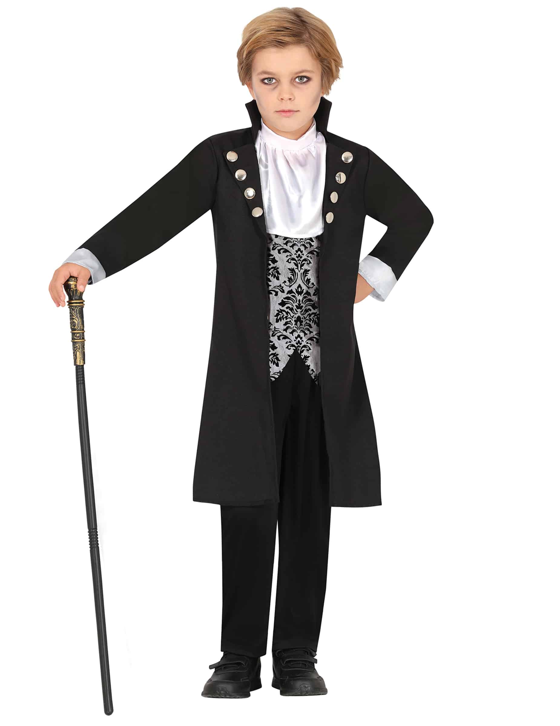 Vampirkostüm Silber für Jungen