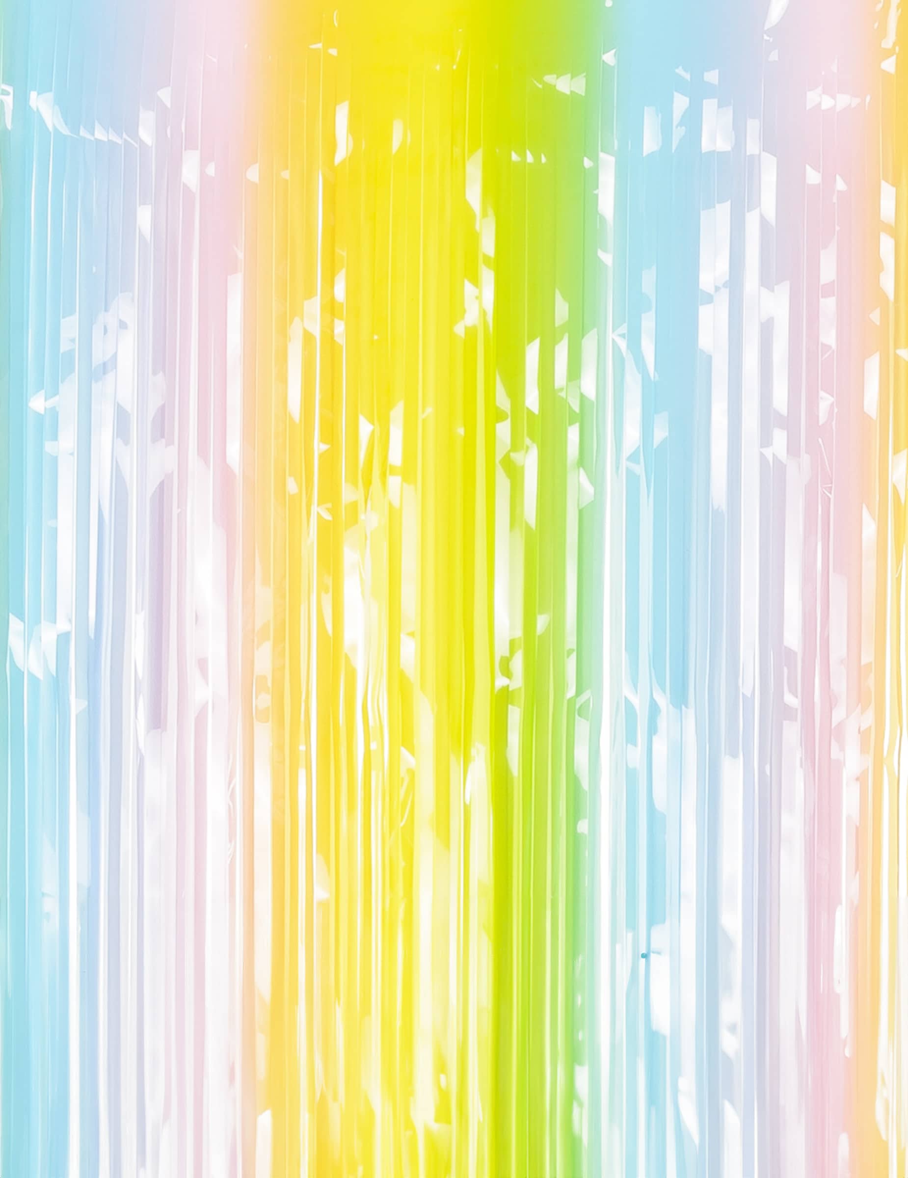 Vorhang glitzernde Pastelltöne 100 x 195 cm