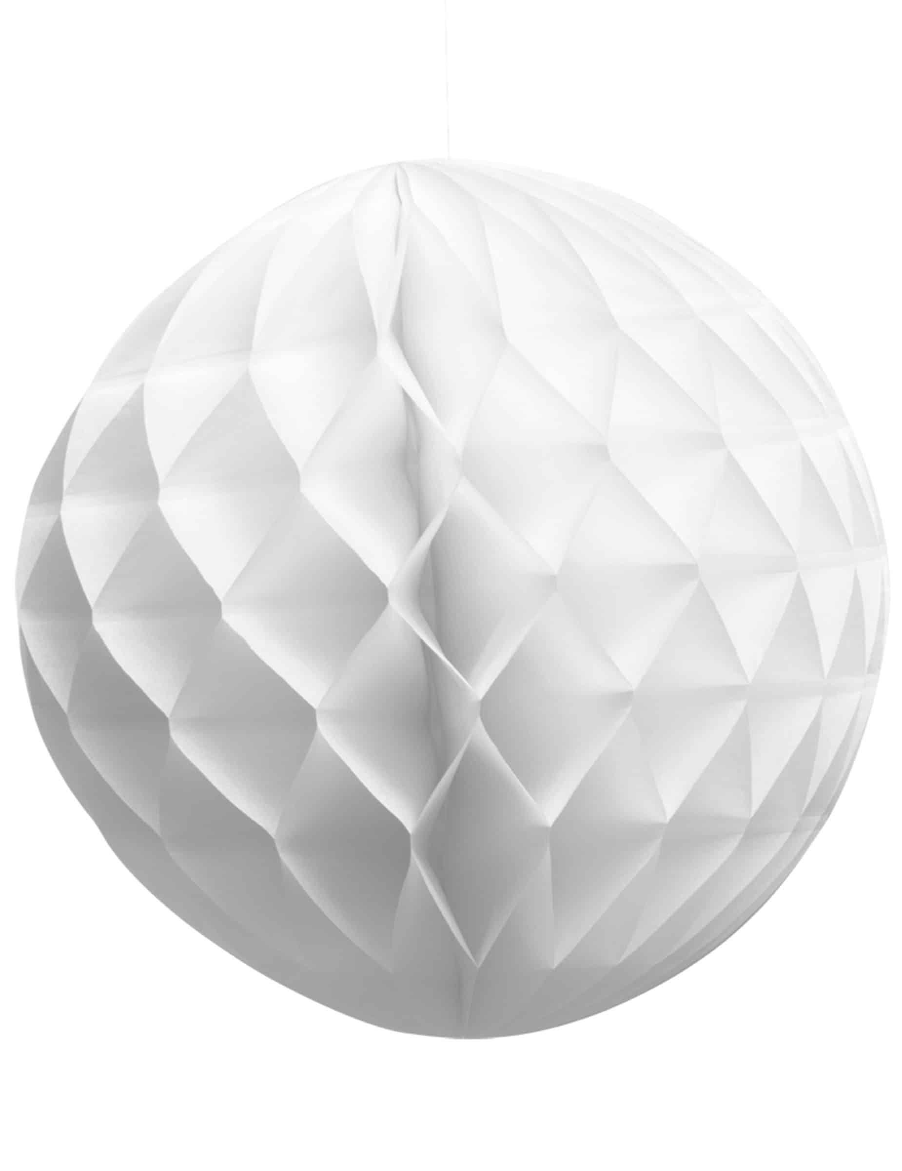 Wabenball Weiß 25 cm Papier