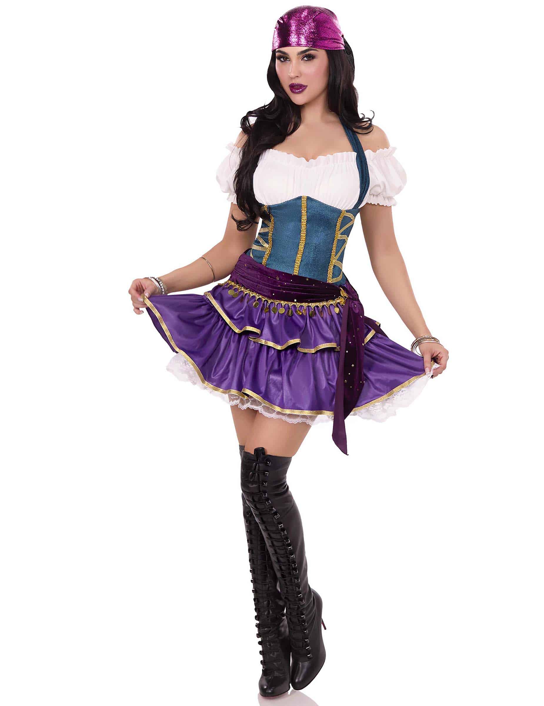 Wahrsagerin Kostüm Bohème sexy Luxus für Damen