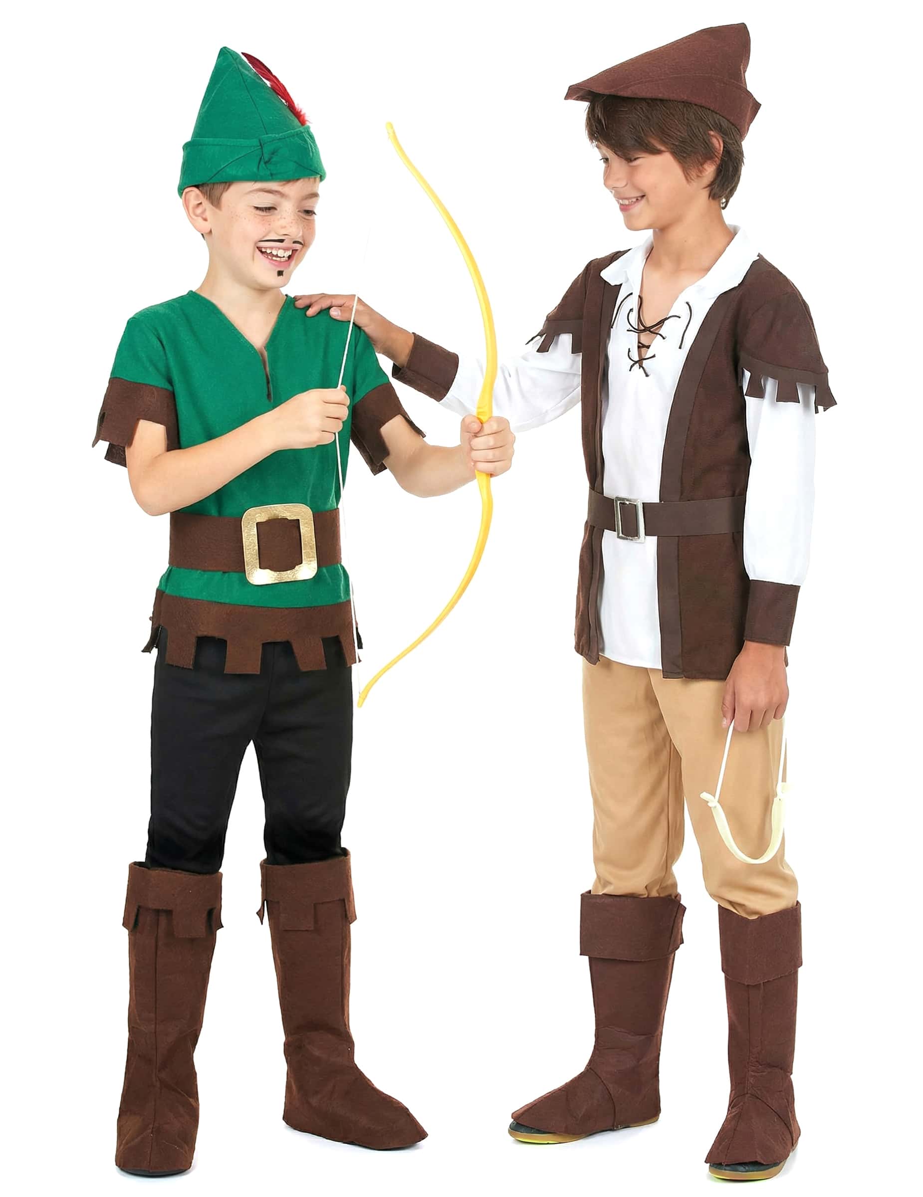 Wald-Räuber-Partnerkostüm für Kinder