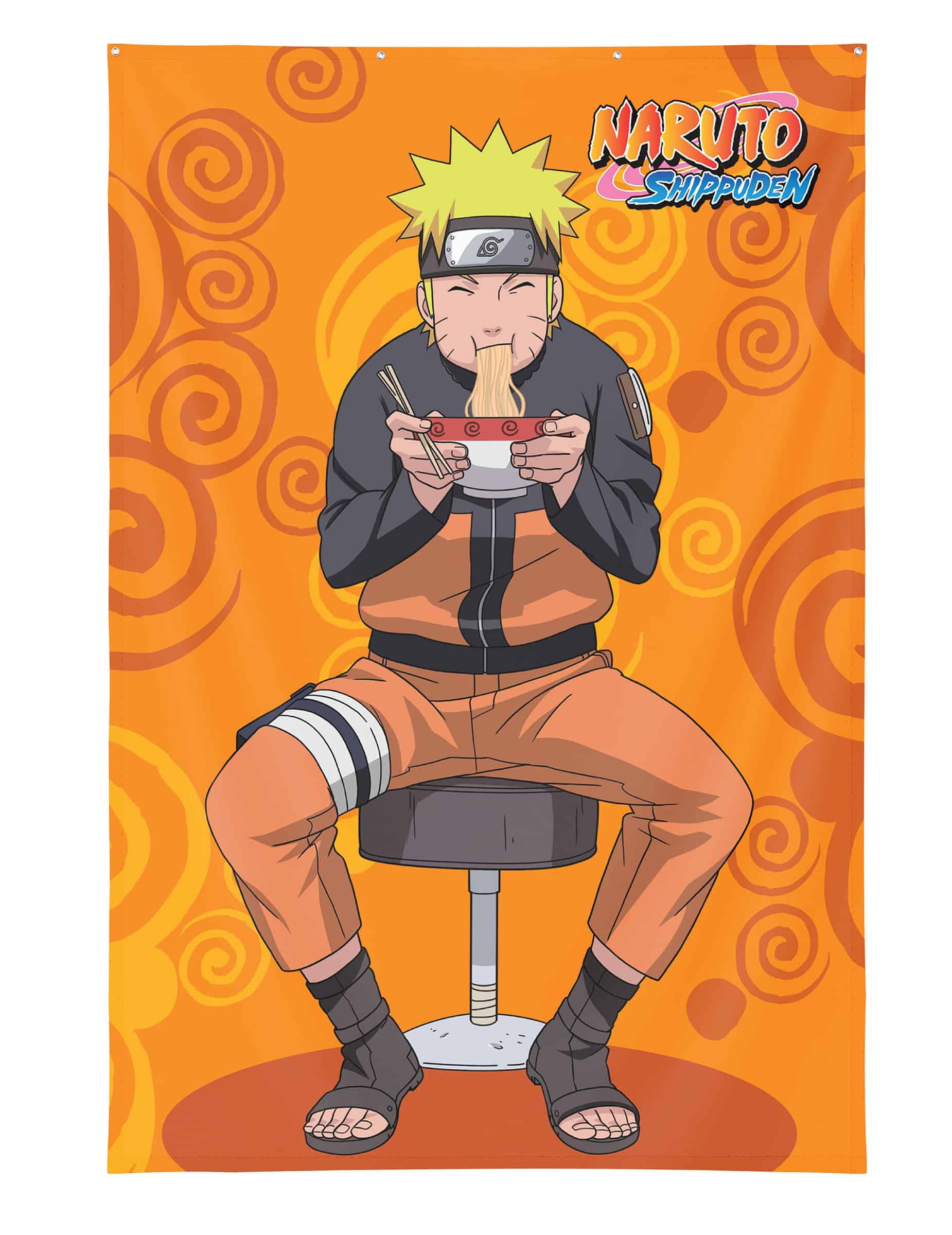 Wanddeko Naruto Shippuden 125×85 cm mit Metallösen