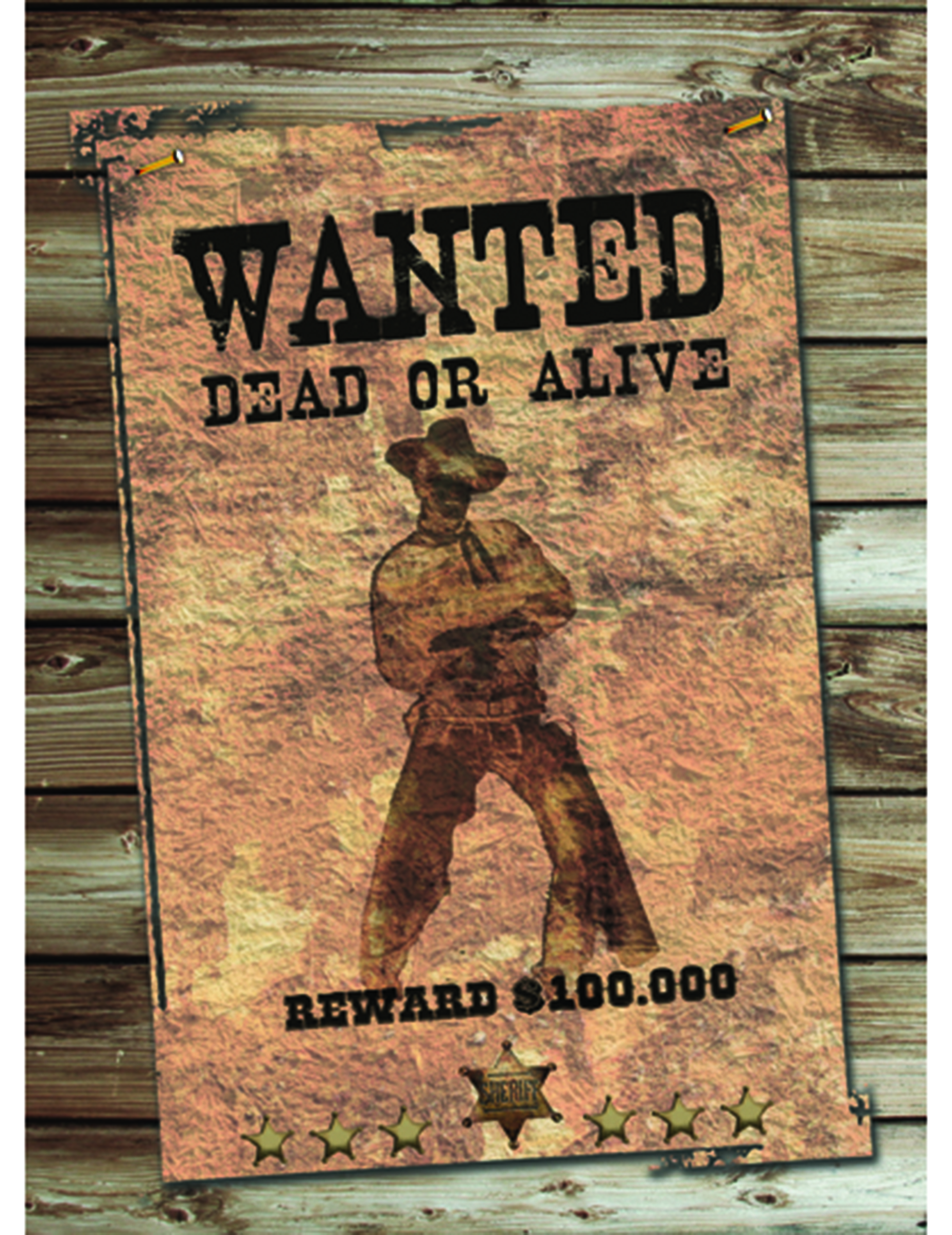 Wanted Suchplakat Western Wanddeko
