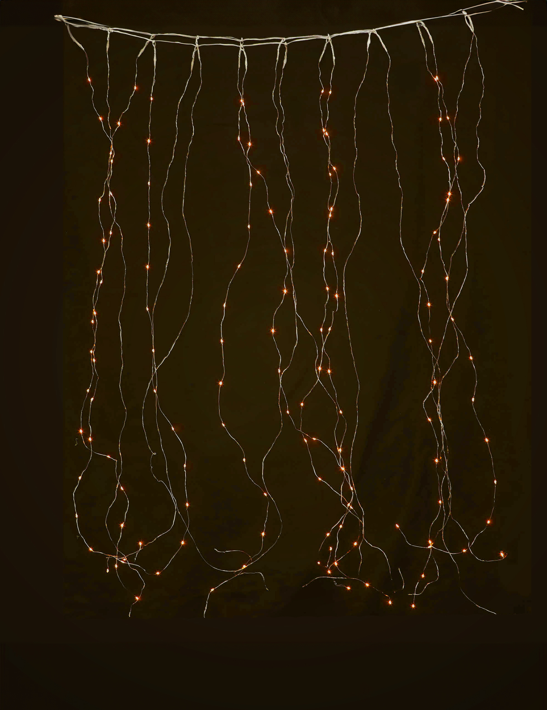 Warmer Lichtvorhang für Weihnachten 90 LED weiß 1