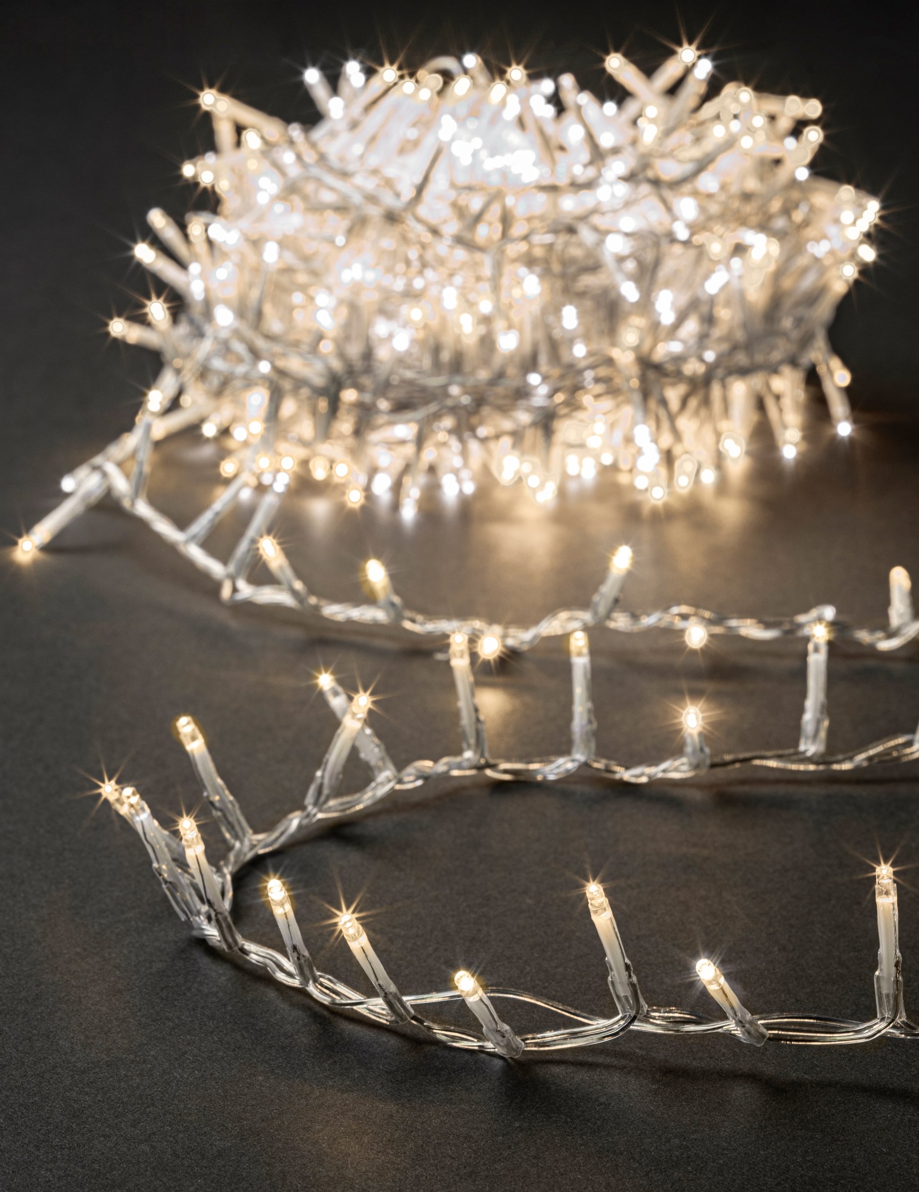 Weihnachts-Lichterkette Gartendeko warmes Licht 500 LEDs weiß 12