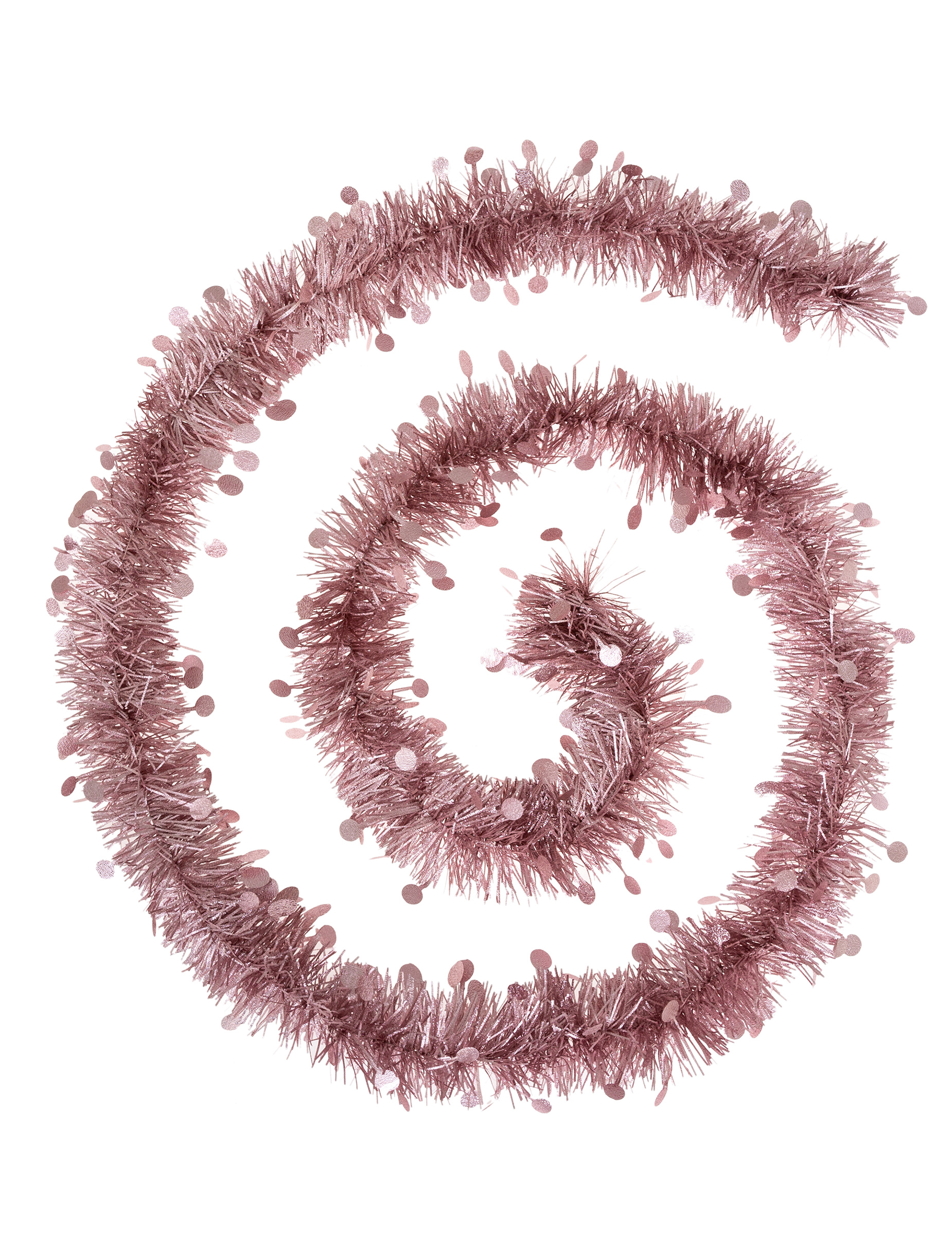 Weihnachtsbaum-Girlande Weihnachtsdeko glitzernd rosa 3 m