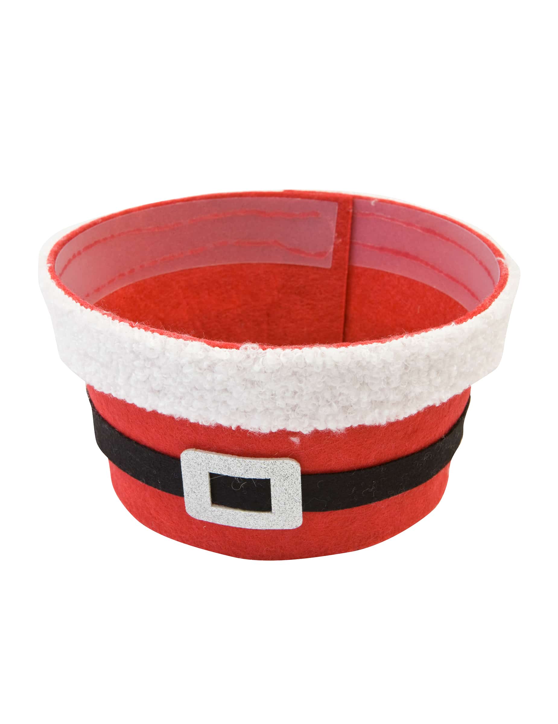 Weihnachtskorb aus Filz rot 9 x 16