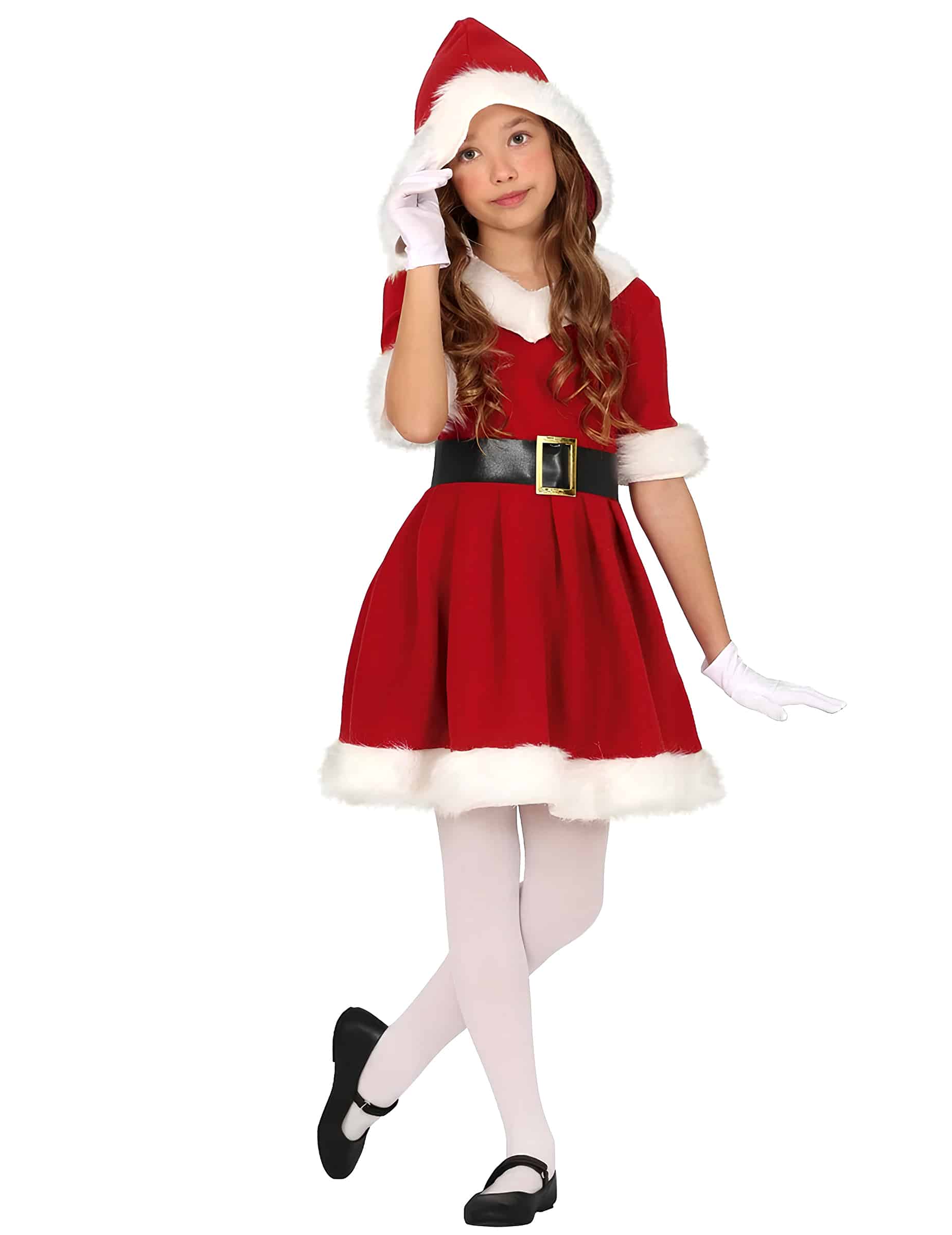 Weihnachtskostüm Mädchen rot