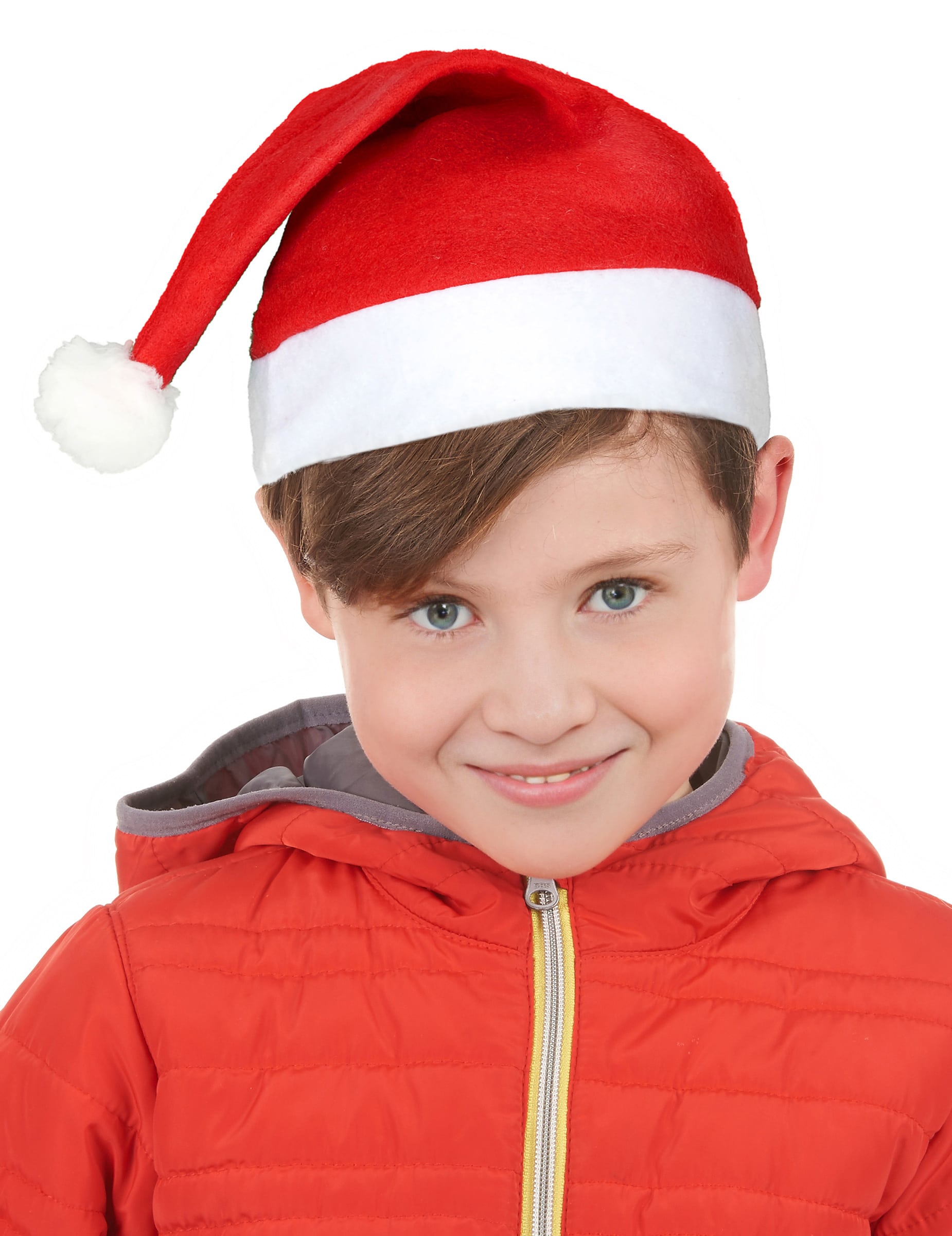 Weihnachtsmütze für Kinder rot-weiss