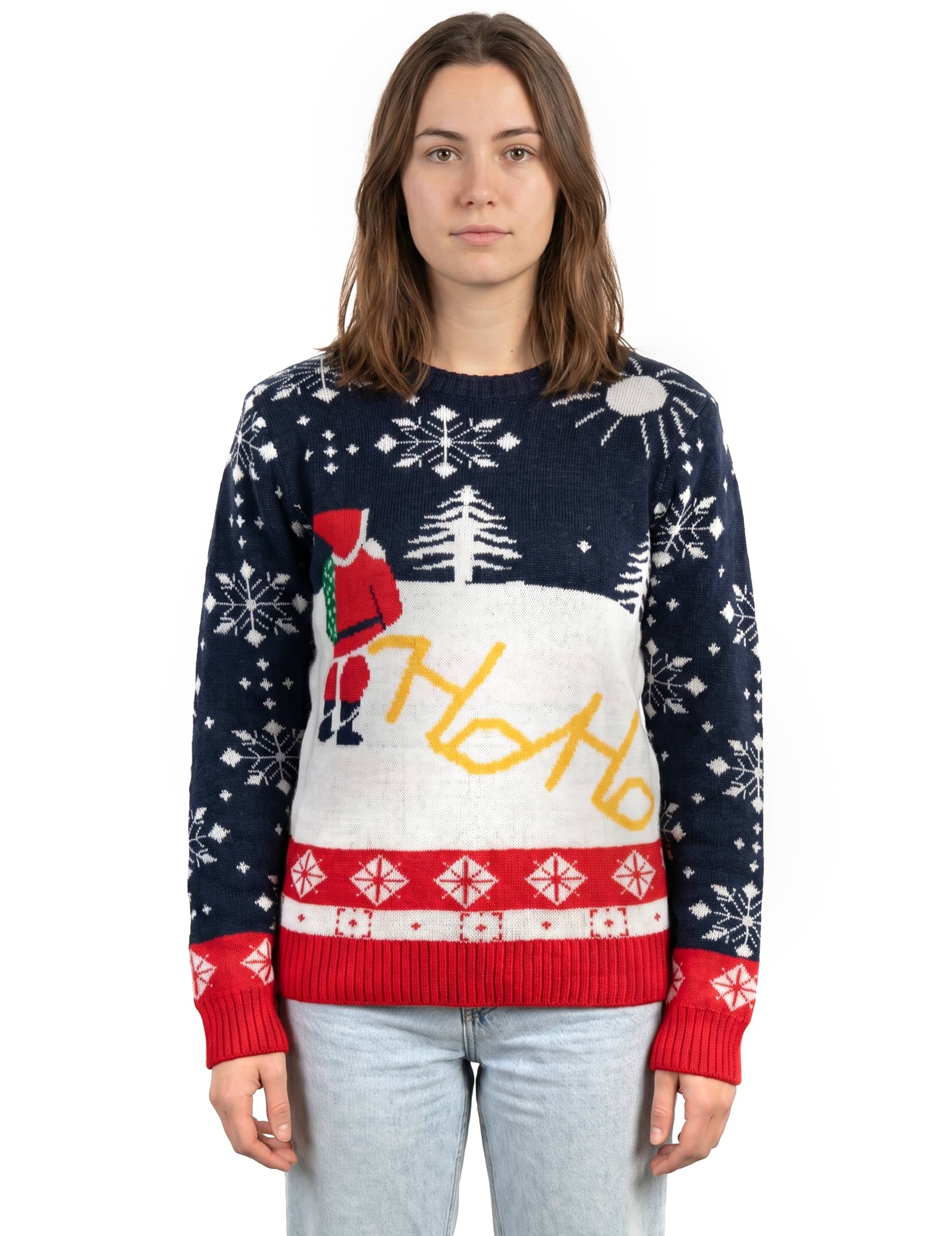 Weihnachtspullover Motive für Damen Heiligabend Basic