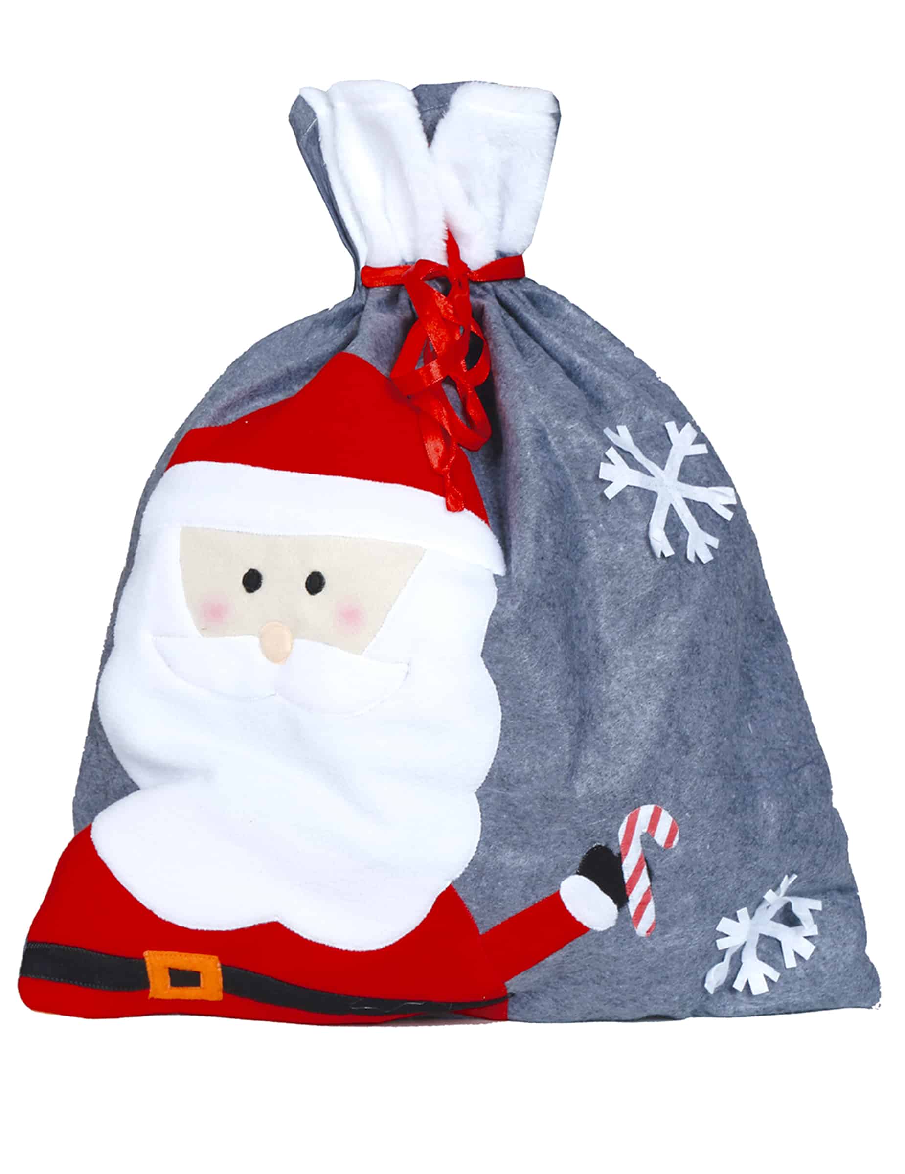Weihnachtssack 50 x 60 cm grau